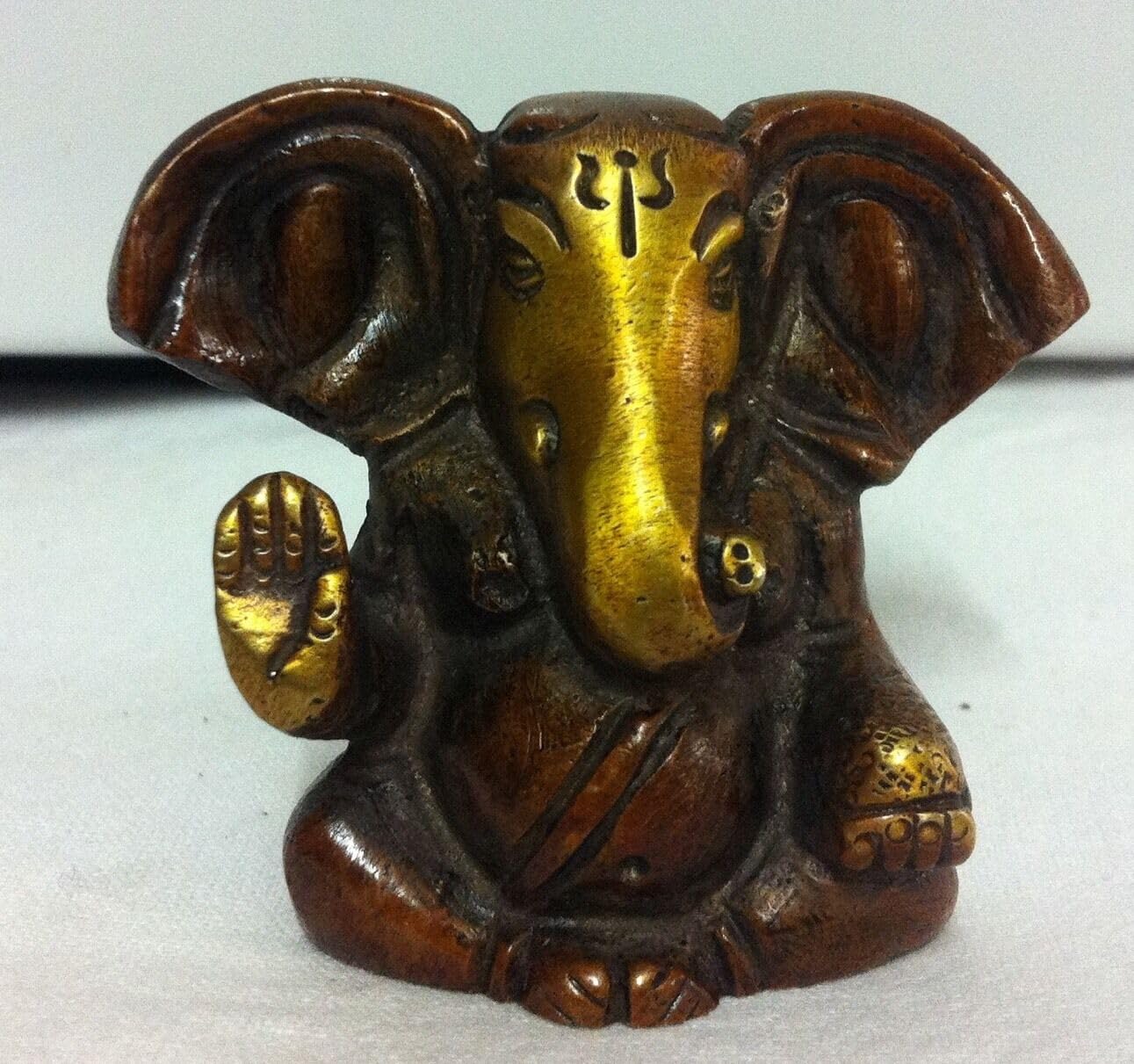 Ganesha Ganesh Ganpati Brass Elephant Face God Hunduism.