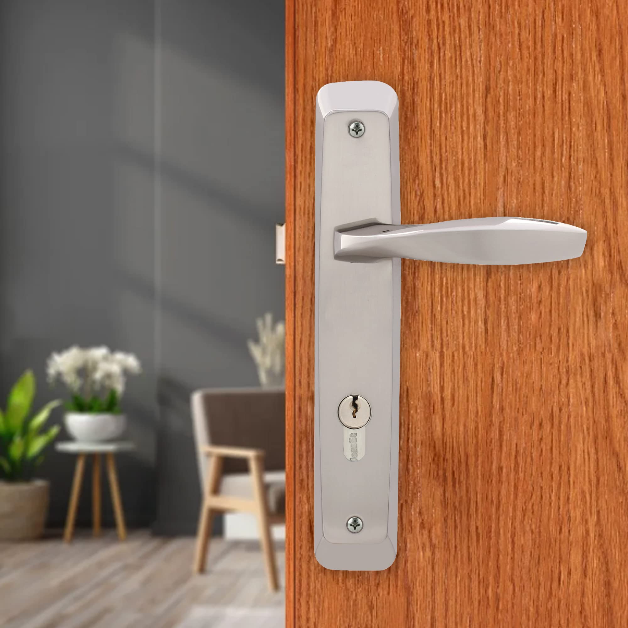 Dorset Zara Mortise Lockset (10") | Mortise Lock for Main Door, Bedroom Doors with 60 MM Key & KOB Cylinder Lock | Durable Lockbody, Suitable for Door Thickness 32-38 mm | SC Finish (B0BHW51N4K) Amazon Price History, Amazon Price Tracker