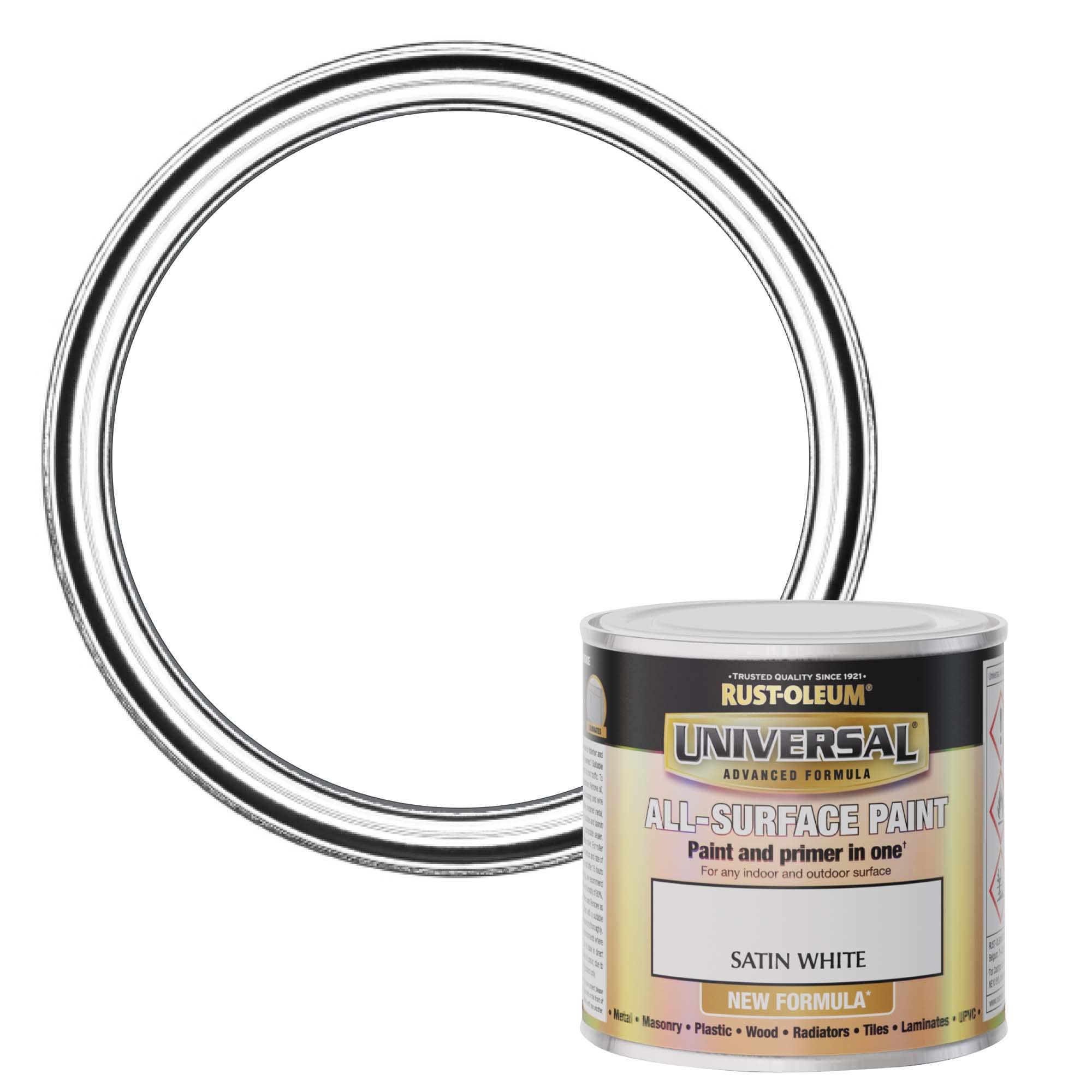 Rust-Oleum Universal Satin White 250ml