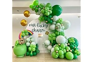 St Patricks Day Balloon Garland Arch Kit Decoration Set
