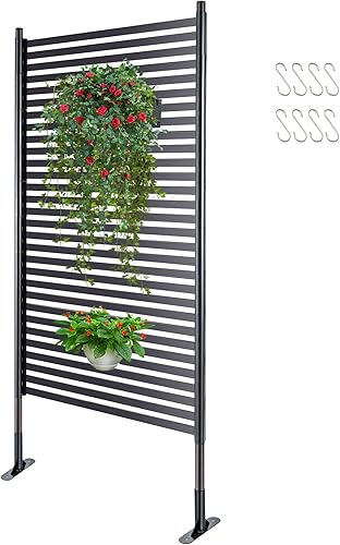 Pantallas de privacidad para exteriores de 3 pies de ancho x 4 pies de alto, tubos de acero galvanizado de polietileno con revestimiento resistente