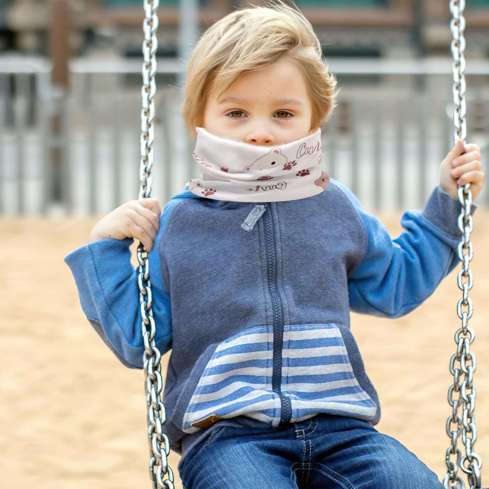 2 bufandas infantiles para niños y niñas, de algodón, con anillo en O, para el cuello, cálido invierno, otoño, bufanda, cuello, bufanda térmica a prueba de viento, para niños, regalo de