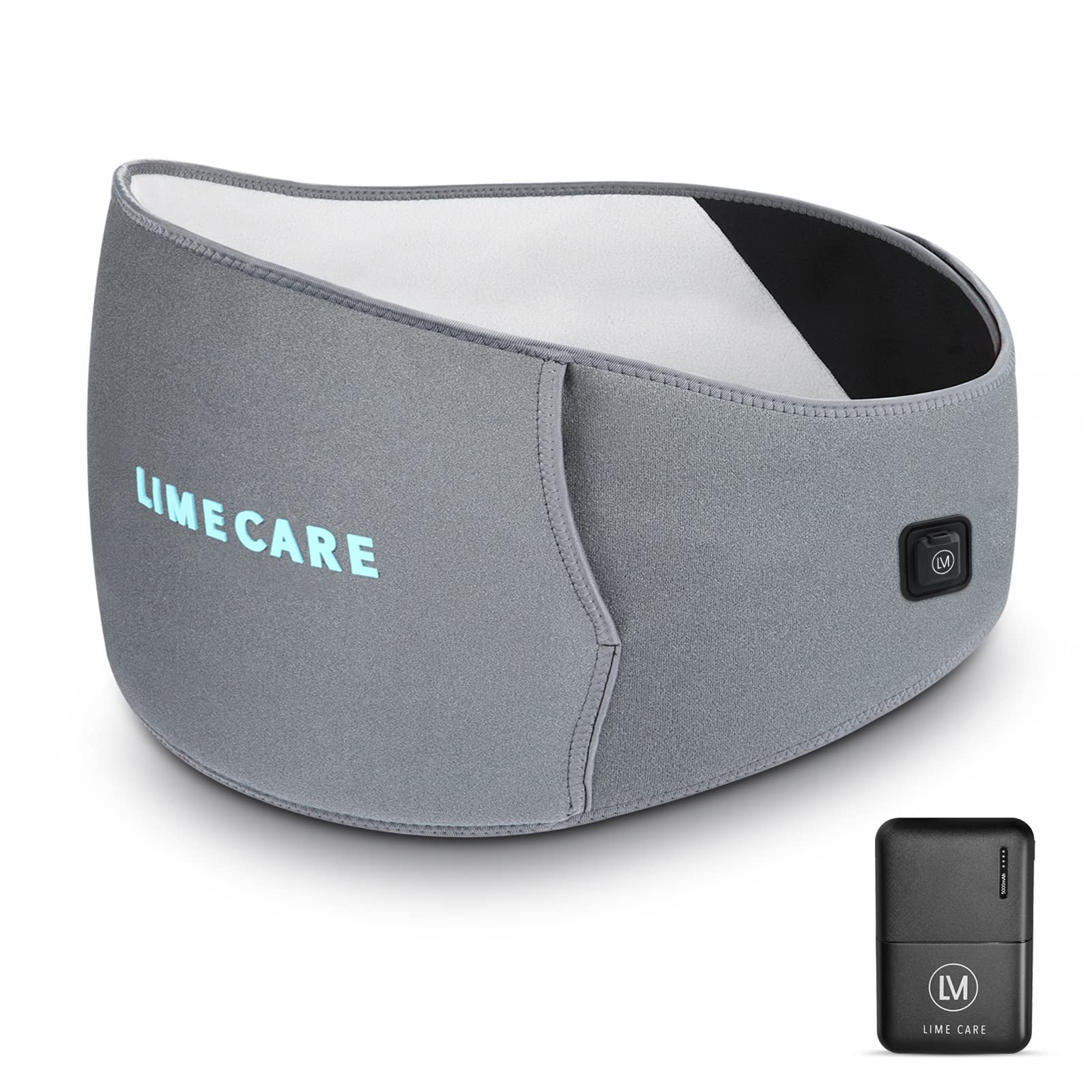 Cordless Heating Pad for Back Pain Relief, Portable XL Large Heating Pads for Lower Back and Menstrual Pain and Cramps, 5000mAh Rechargeable Battery Operated, 3 Heat Levels, Soft Flannel, Plus Size