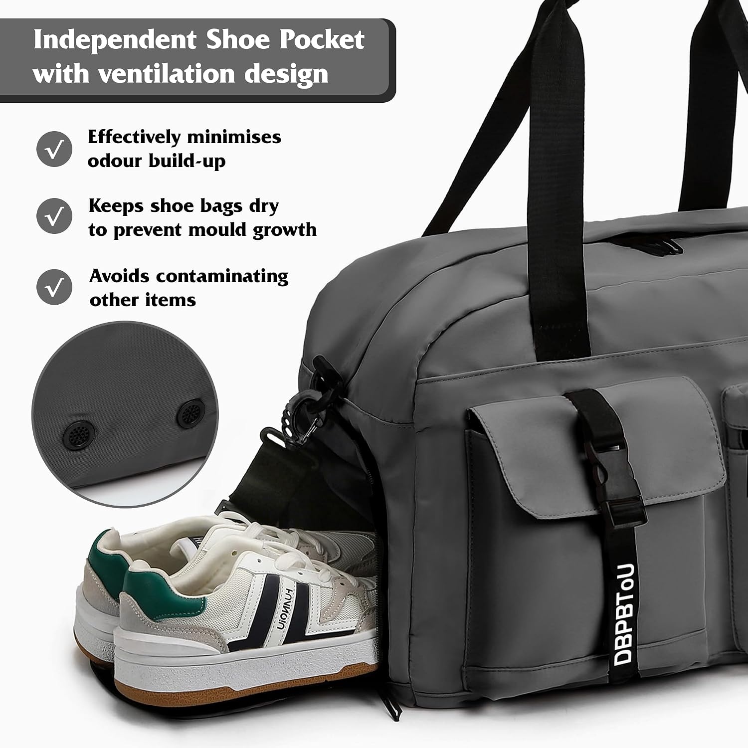 Borsa Da Palestra Per Le Donne Piccola Borsa Da Viaggio Con Scomparto Per Scarpe Borsone Per Sport Weekend Yoga Nuoto Nero S
