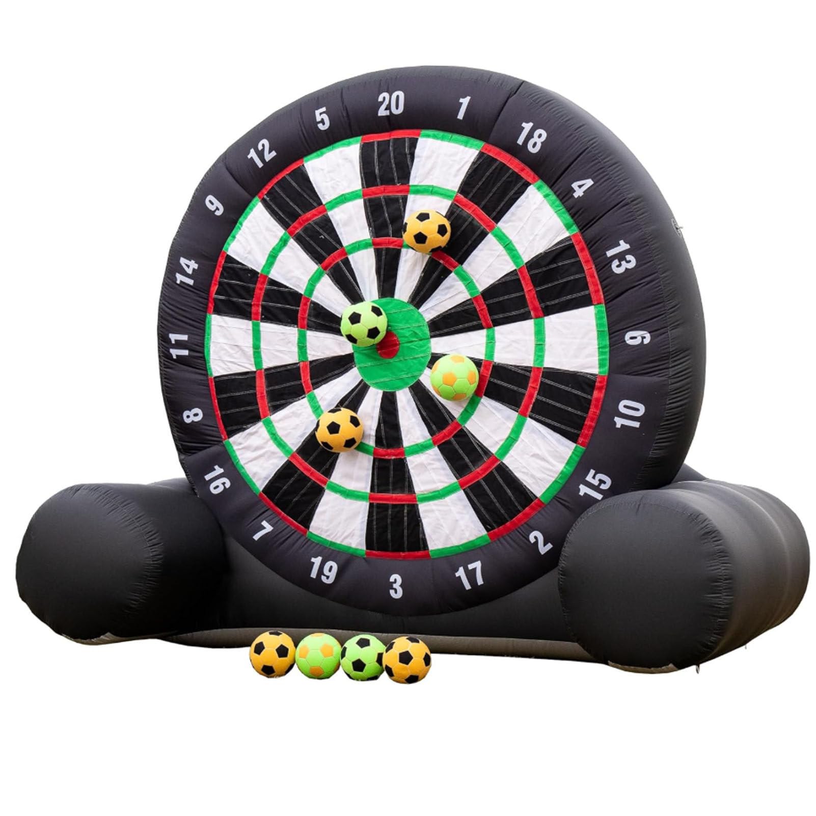 Cashwise Giant Outdoor Soccer Ball Inflatable Dart Game Yard Inflatable Football/Soccer Dart Board with Blower, 8 Sticky Football Dartboard for Team Building Fun Sports Meeting A-4M/13FT
