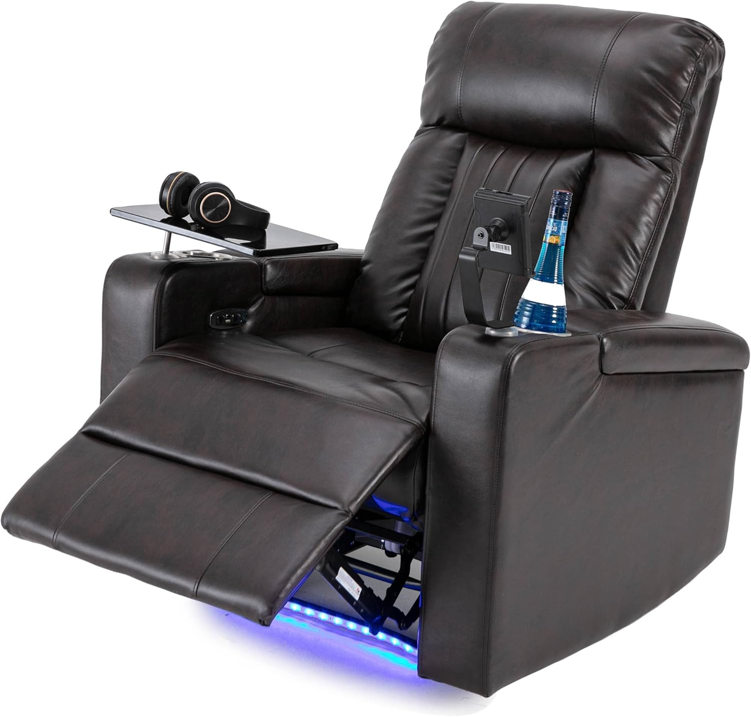Power Recliner Chair with USB Port and Cup Holders, Home