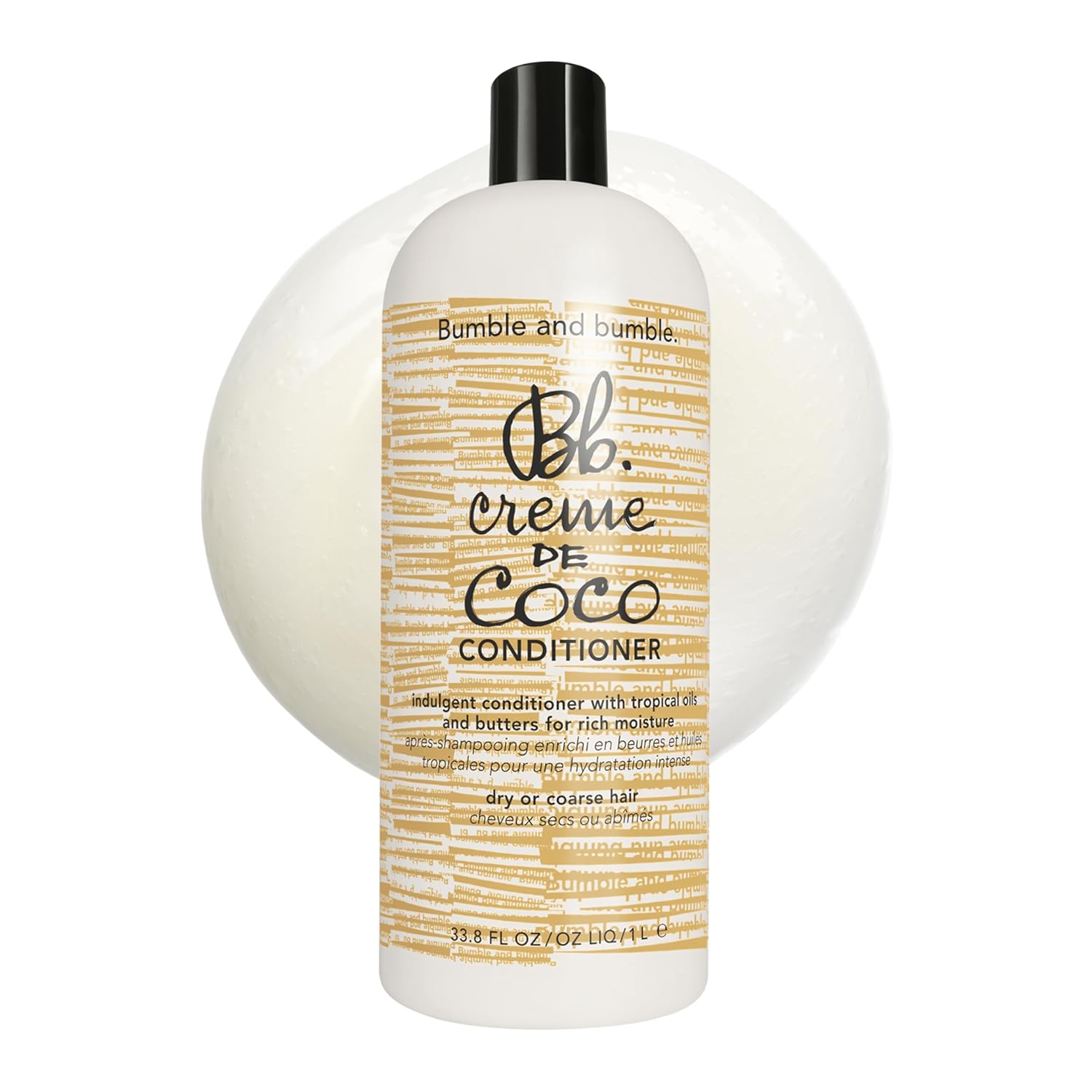 Bumble and bumble. Creme De Coco Conditioner | Provides Rich Moisture and Shine | Reduces Frizz | With Coconut Kukui Nut Murumuru Butter | For Dry Medium to Thick Curly, Wavy, Straight Hair
