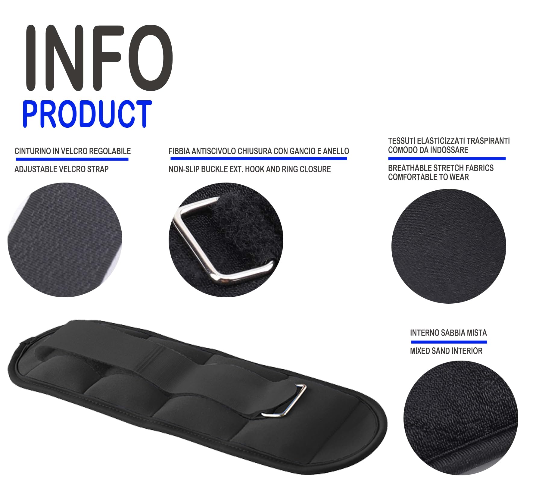 G5 HT SPORT Tobilleras Pesadas Muñequeras Pesadas | Ajustables con Cierre Autoadherente | Para Fitness, Yoga, Rehabilitación, Jogging, Gimnasia, Aeróbic, Gimnasio