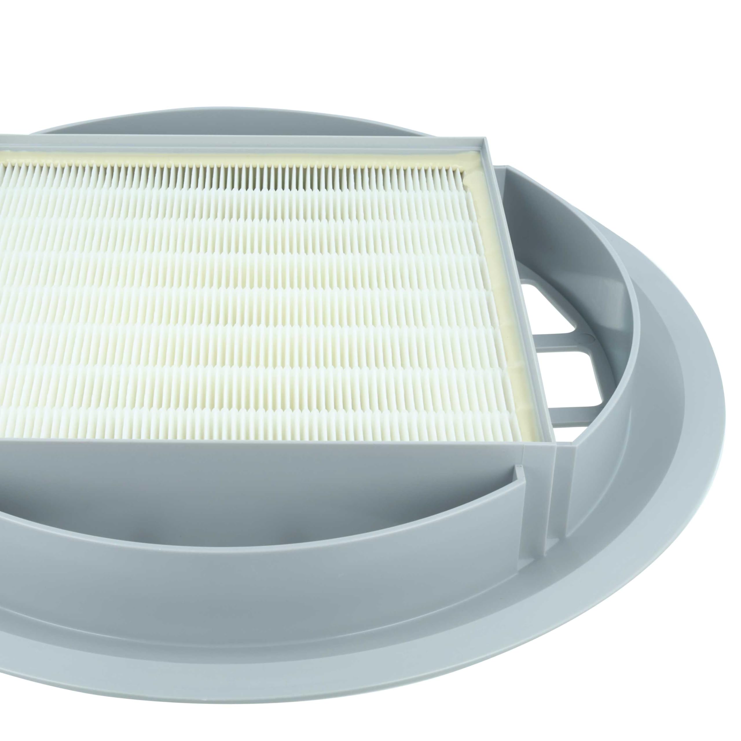 vhbw 2x Filtro compatible con Nilfisk-Alto GD 930 S 2 Cubic, GD 936, GD 930 S2 HEPA aspiradora - Filtro de aire de salida (filtro EPA), blanco/gris