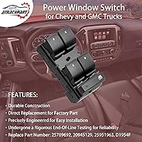Vista 2 de Interruptor de ventana eléctrica para el lado del conductor y del pasajero, cerradura de puerta y control de espejo, compatible con Chevy Silverado