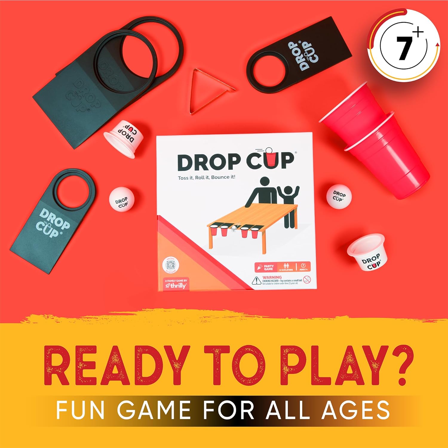 The Addictive Clip and Play Table Pong Game for All Ages - Transform Any Surface Into a Party Zone | Ideal for Family Fun, Parties, and Gifts