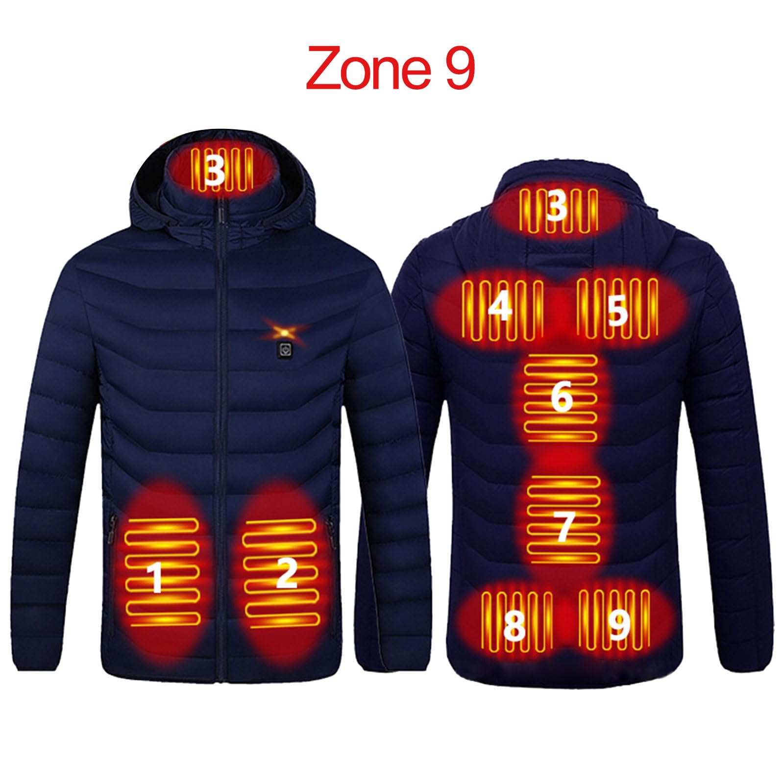 Cappotto Riscaldante Elettrico Impermeabile Inverno Outdoor Giacche 3 Livelli Uomo Riscaldato per Campeggio Inverno Riscaldato