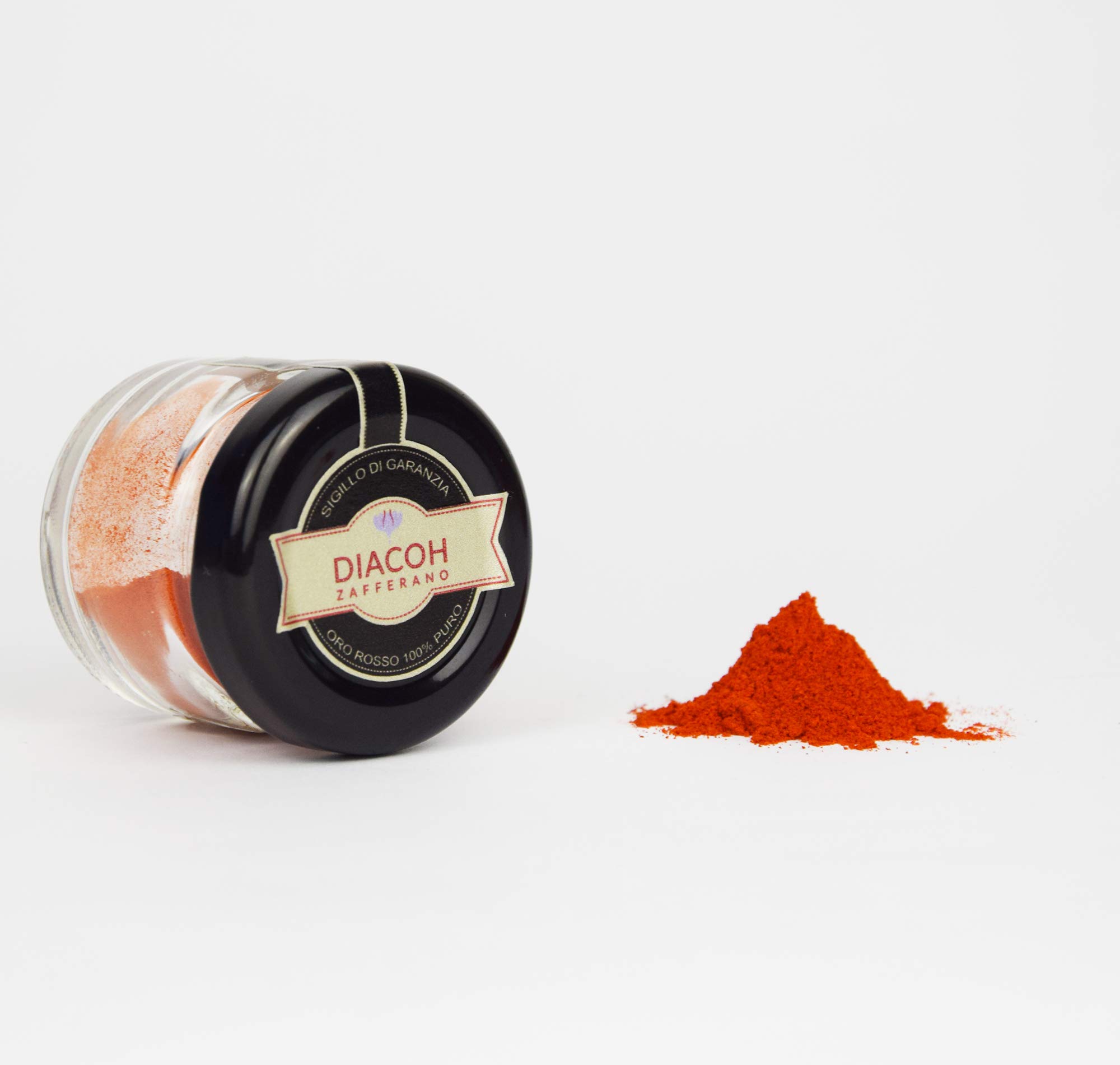 Safran en Poudre DIACOH Pur | 100% Naturel | Premium | Qualité Supérieure | Idéal pour le Risotto au Safran et la Paella (10GR)