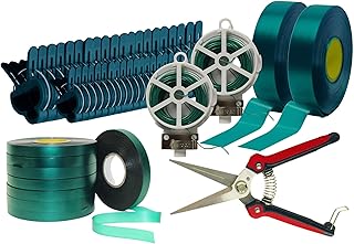 RayLynn Products 15 Piece Gardening Bundle with Shears, Stretch Tape, Clips, and More