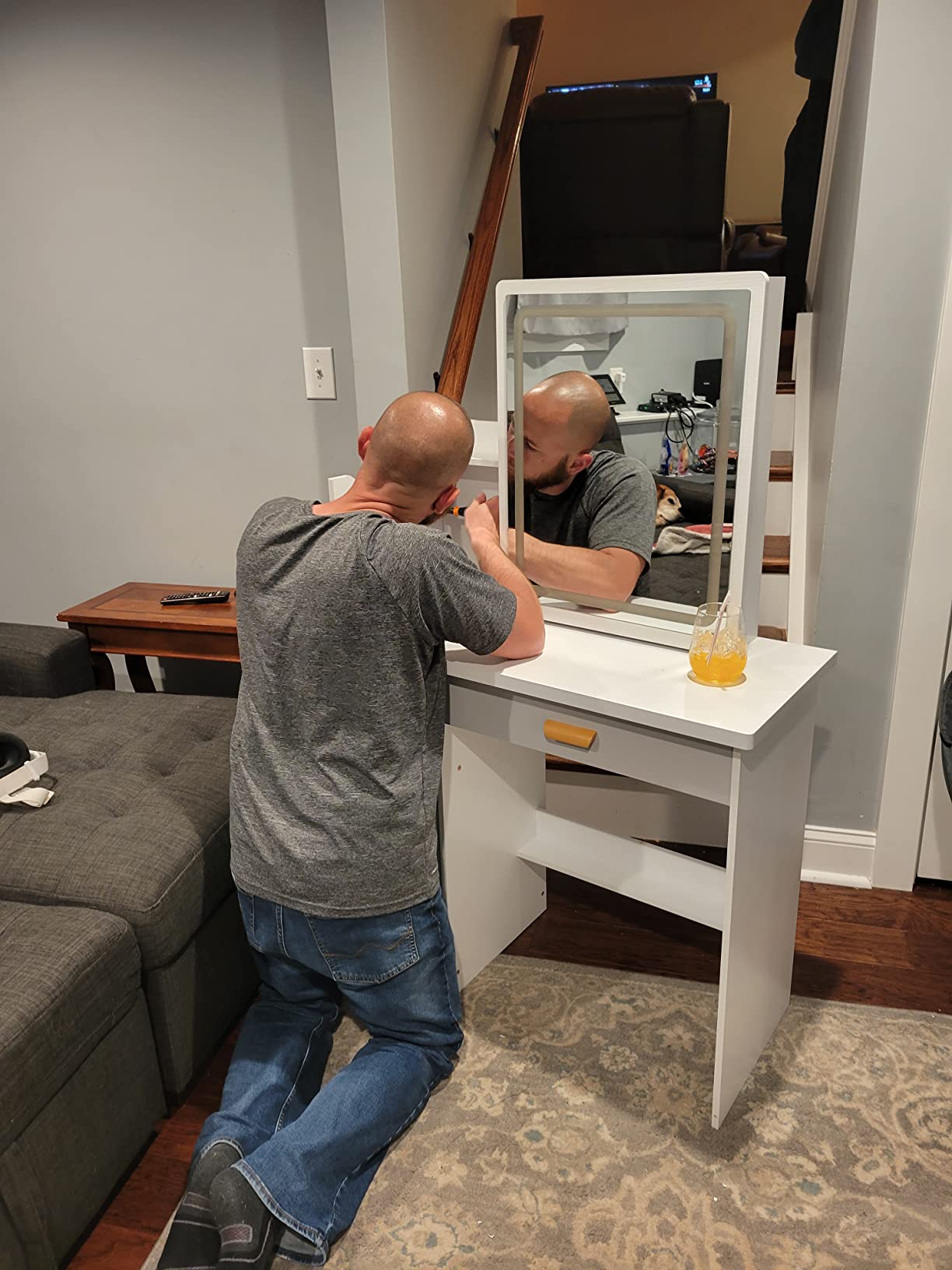 30/mo Finance FAMAPY Makeup Vanity with LightsVanity Desk with