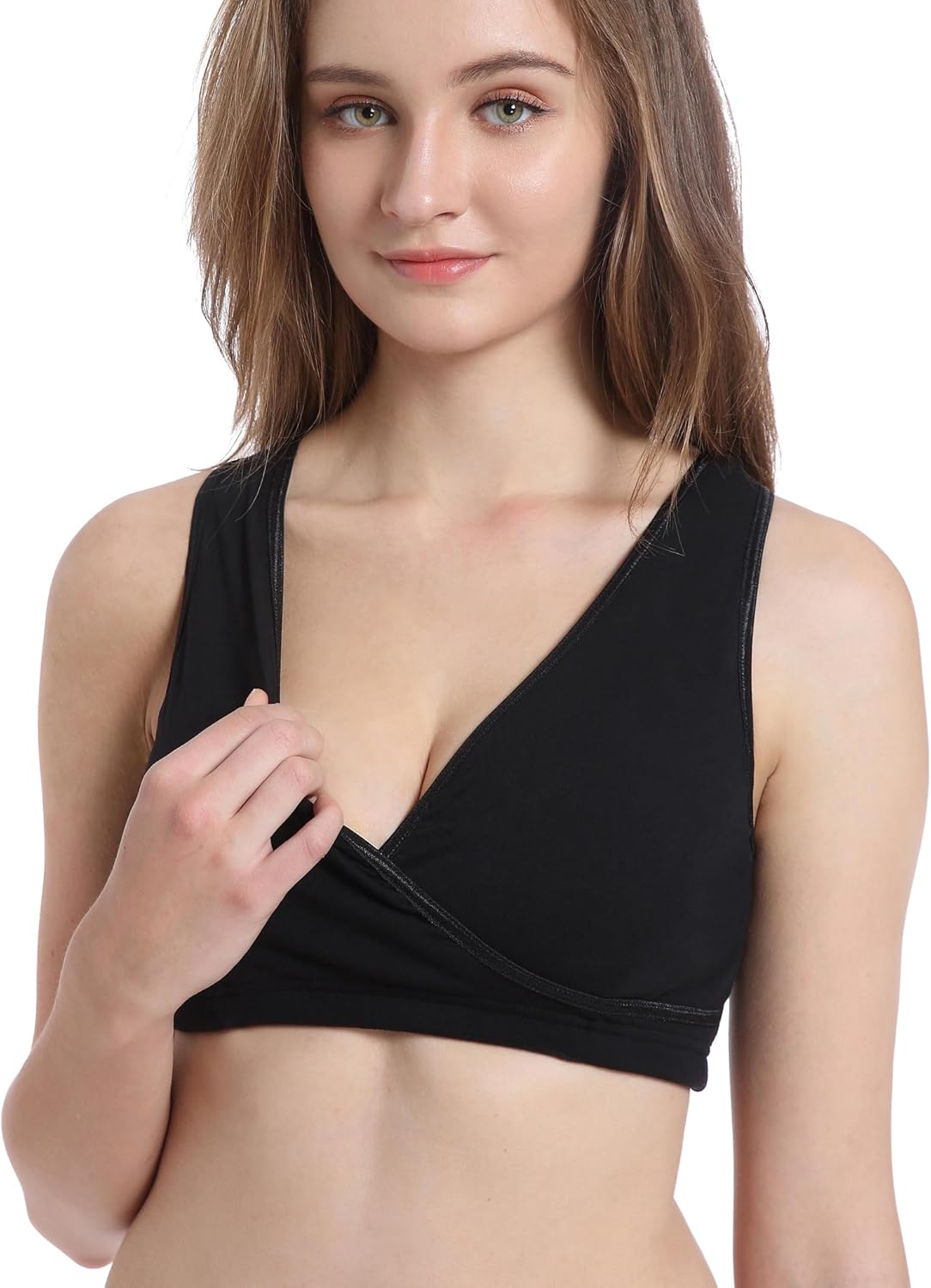 CAKYE 4 Pack Nursing Sleep Bras for Maternity and Breastfeeding Comfort Cotton Bralette - Image 2