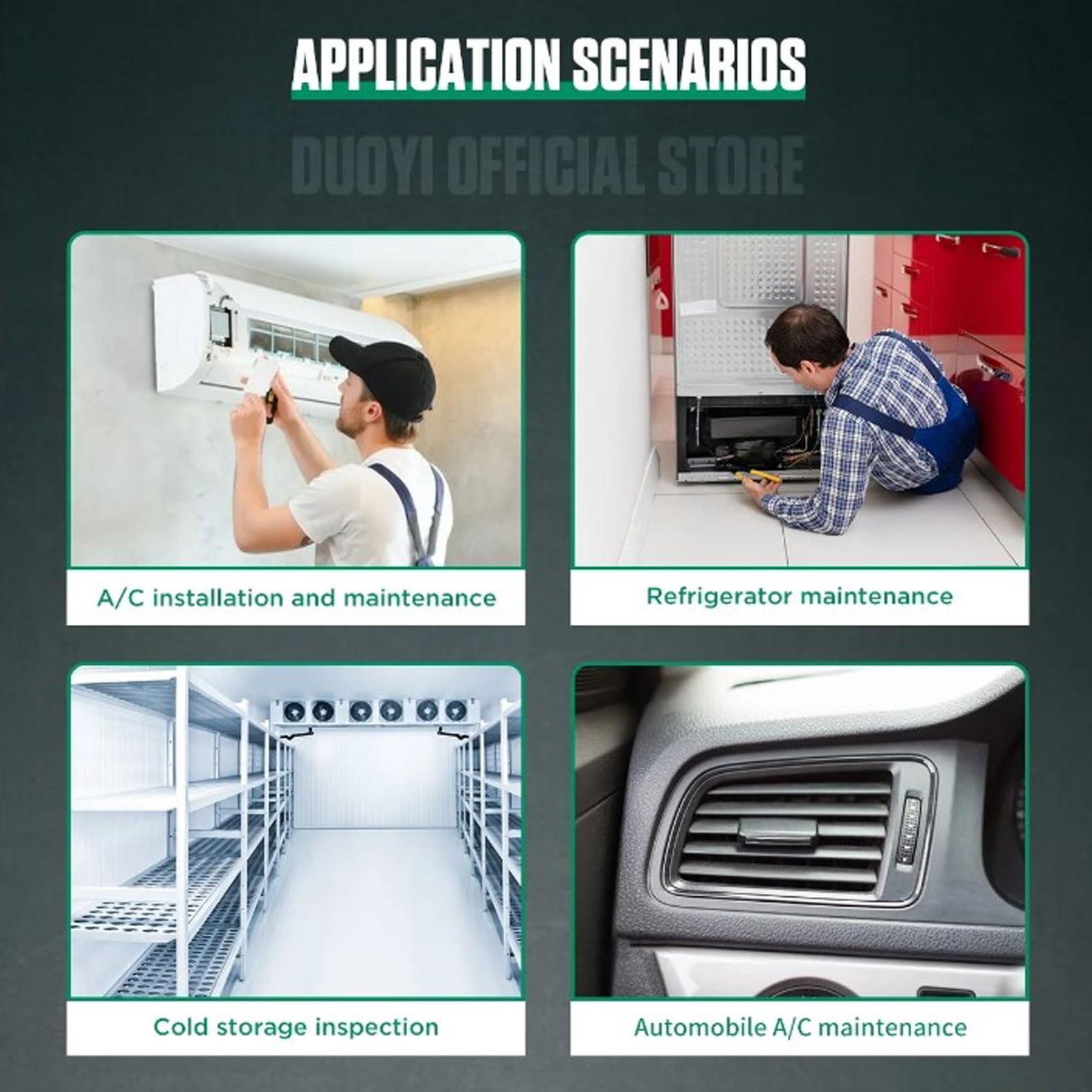 Manómetro Digital de Colector HVAC, Manómetro Digital de Colector HVAC, Detección de Presión Dual de Alta Precisión, Estanqueidad del Aire, Herramientas de Reparación de Líneas
