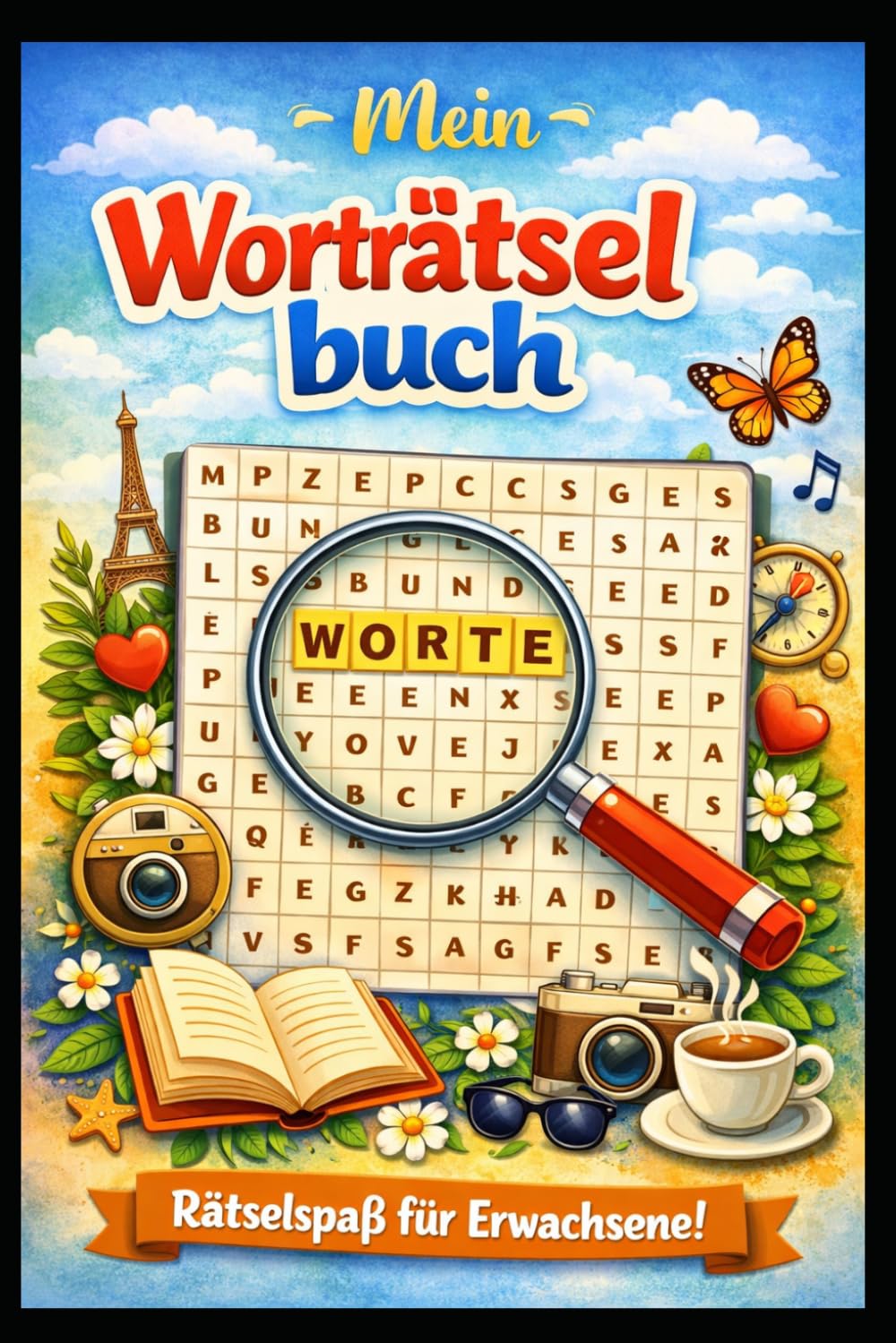 Mein Worträtselbuch: Rätselspaß für Erwachsene