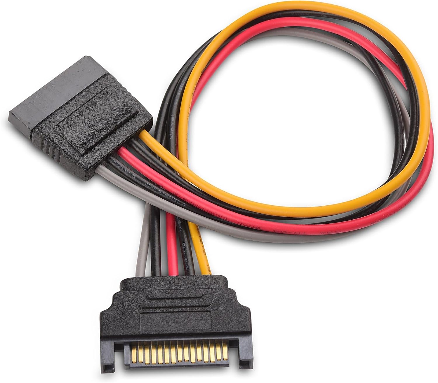 Cable Matters Pack de 3 Cables de Extensión de Alimentación SATA de 15 Pines - 20 cm