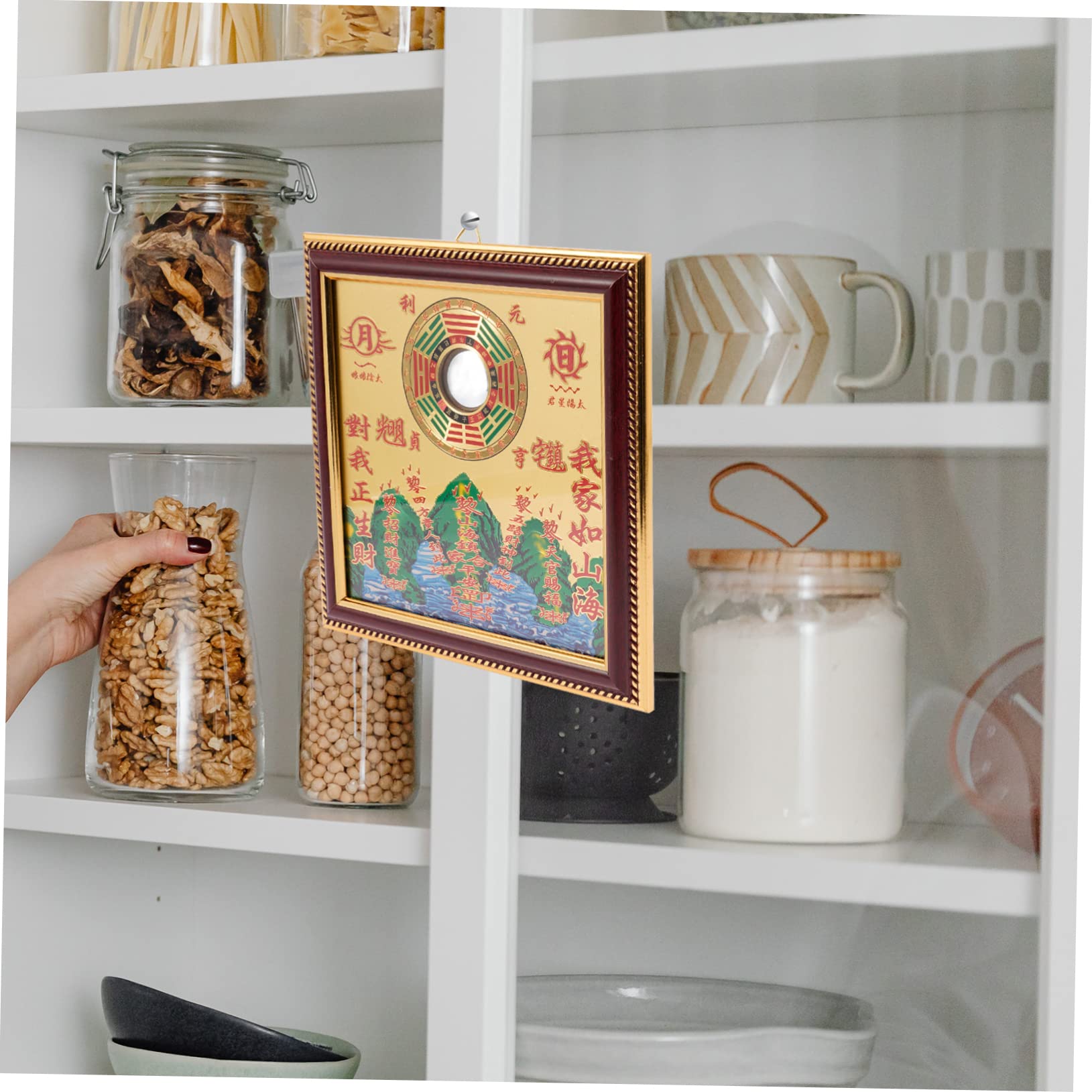 山海鎮 風水グッズ 八卦鏡 真鍮 コイン 銅のひょうたん 成功 悪魔祓い