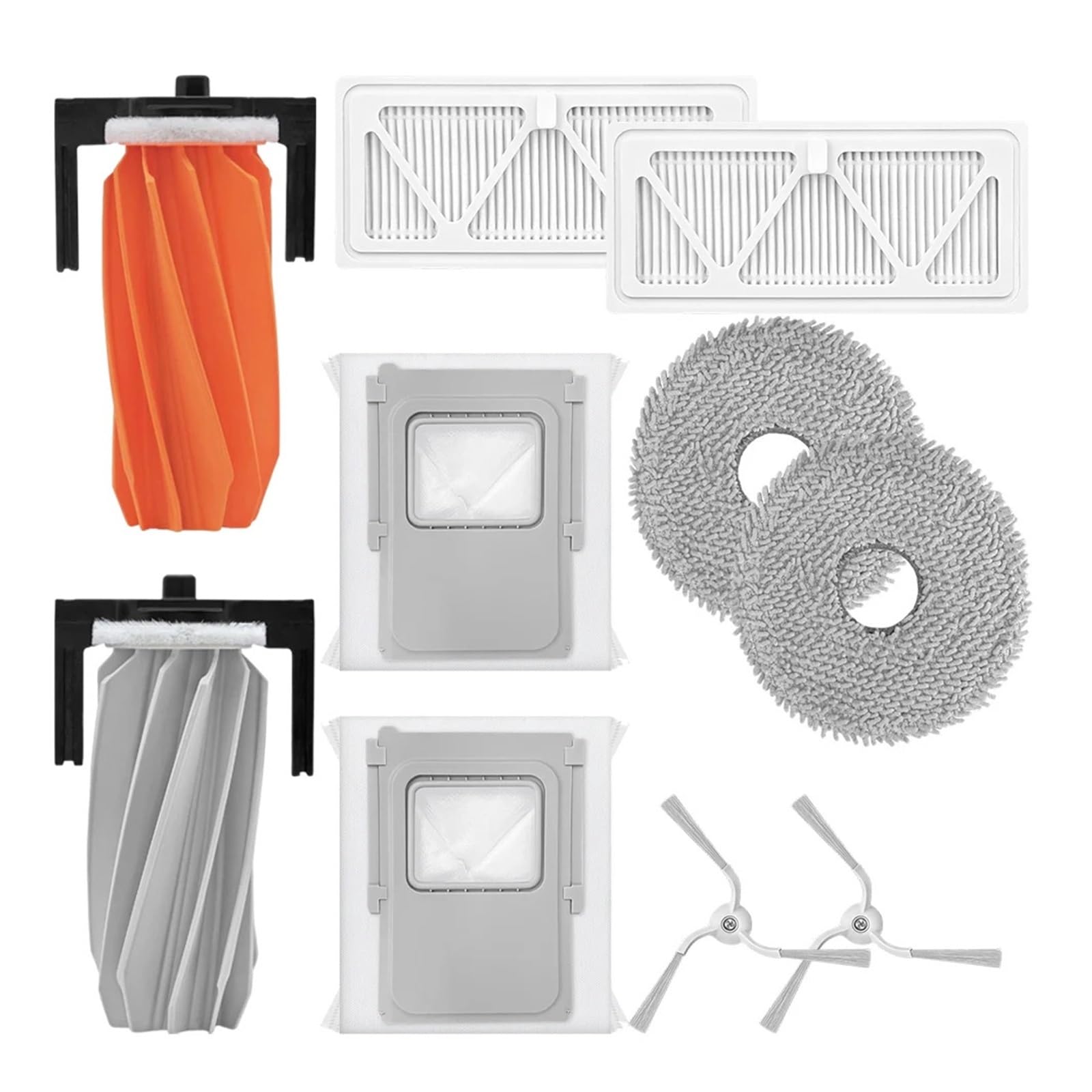 RHOBYXONZ Replacement Cleaning Brush, Side Brush, Main Brush And Microfiber Pad For Robot Vacuum Cleaner(A)