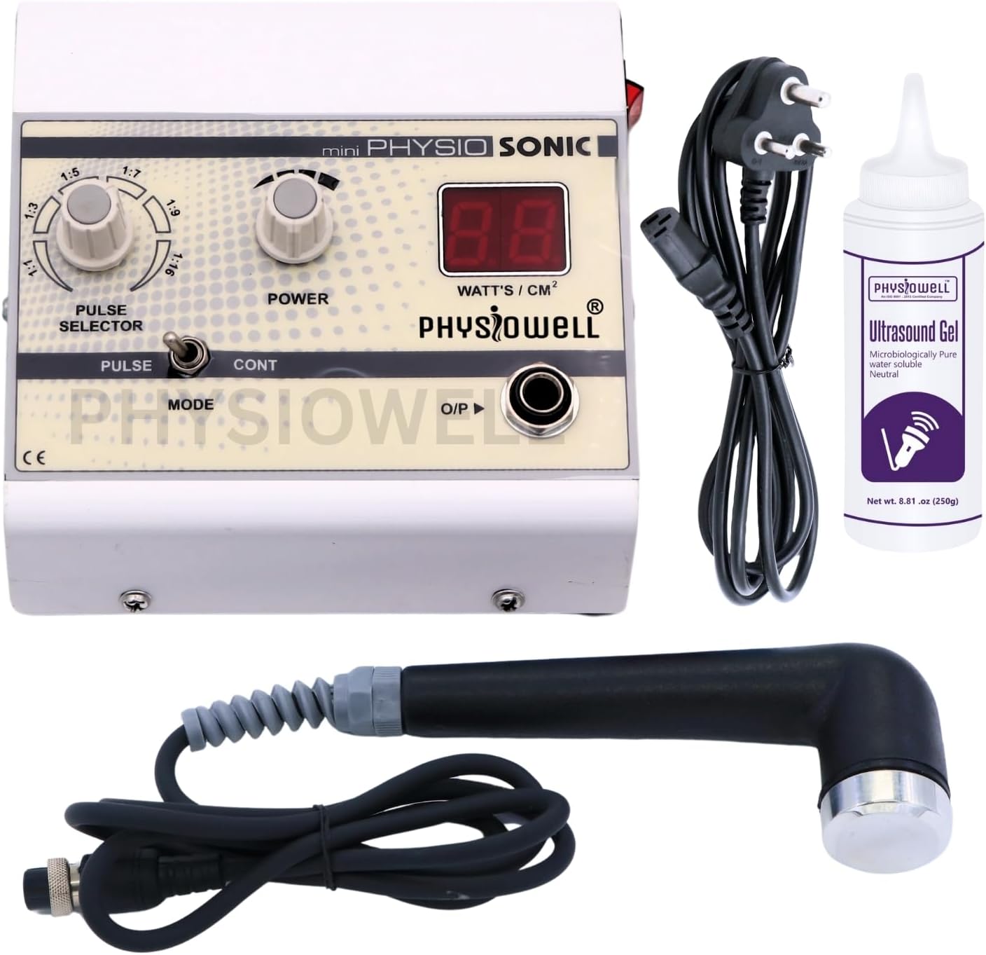 Physiowell Ultrasonic Therapy Machine UST Physiotherapy Ultrasound Massager for Pain-Relief