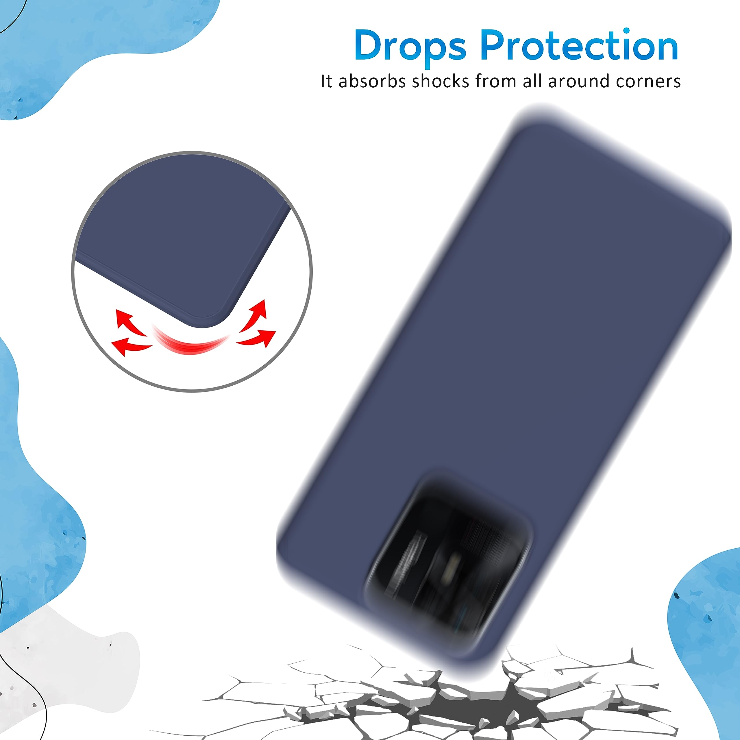 N NEWTOP Cover Compatibile per XIAOMI REDMI 10C, Custodia TPU SOFT Gel Silicone Ultra Slim Sottile Flessibile Case Posteriore Protettiva Anti Urto Guscio (Black