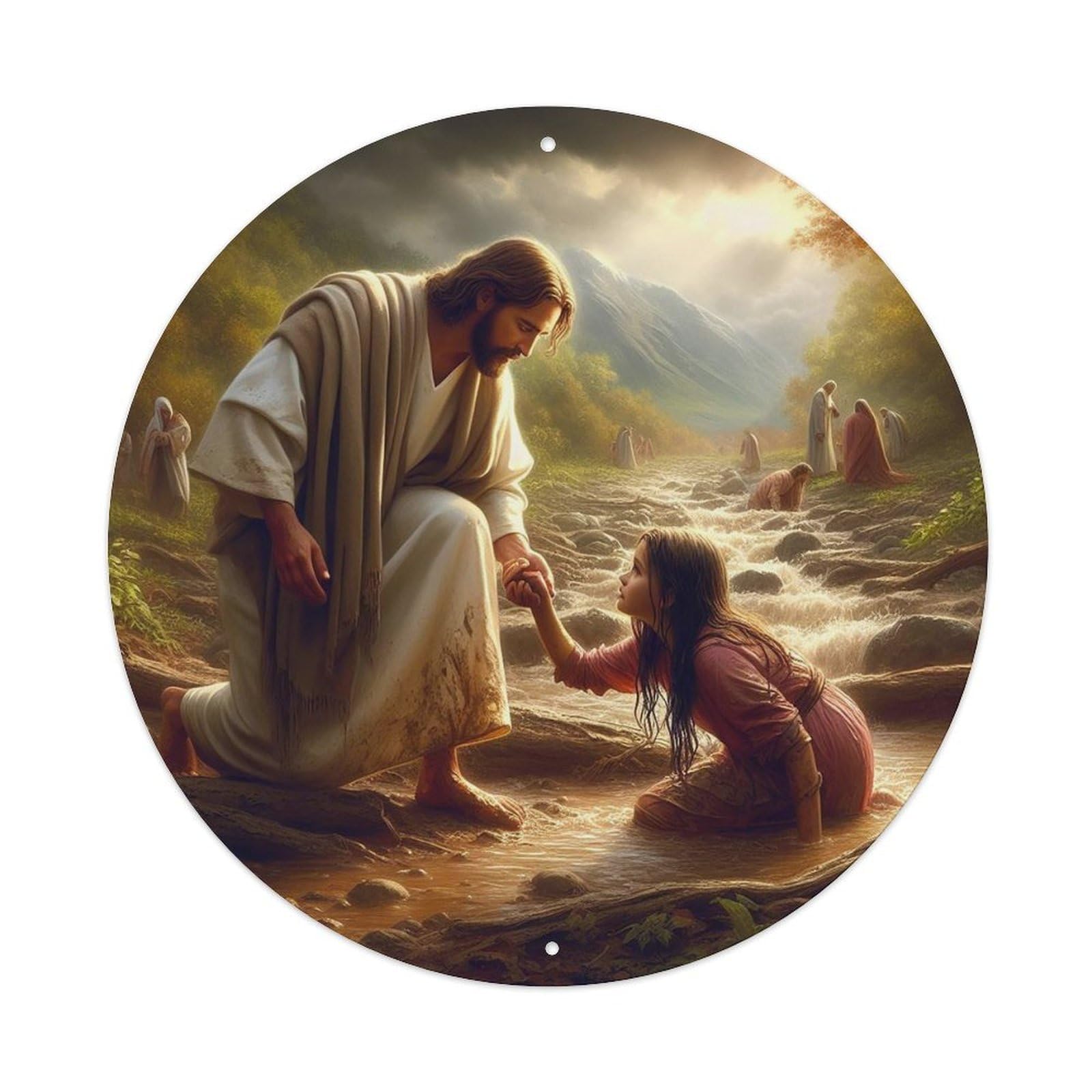 Jesus The Saviour Religious Metal Tin Sign