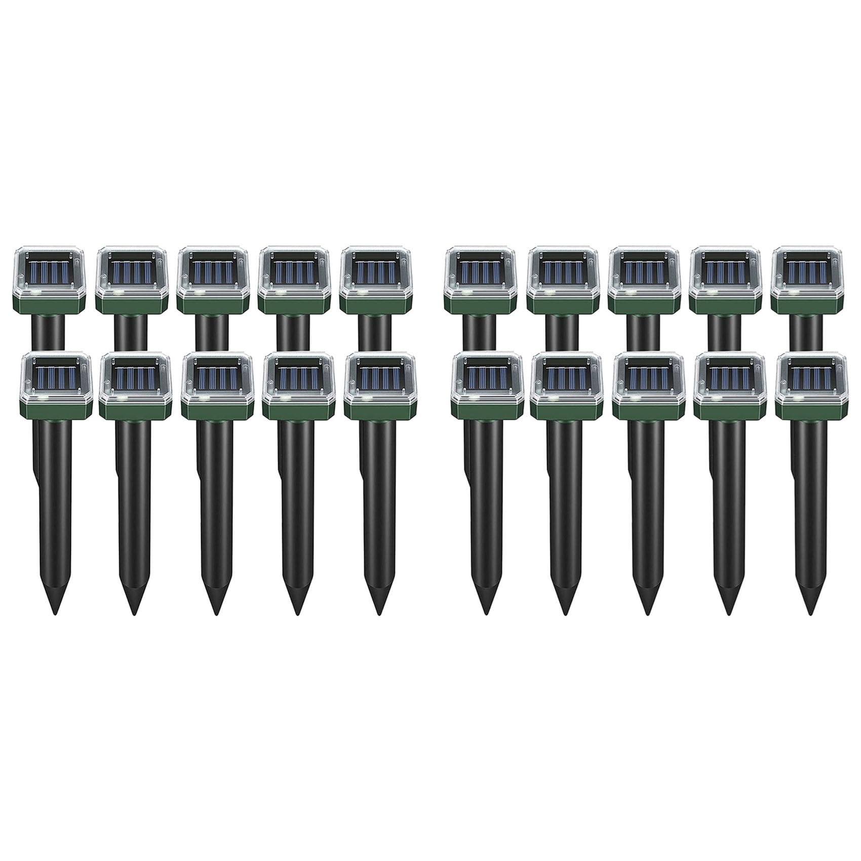 Hndhbfgrt Mole Repellent Squirrel Repellent 20 Pack Ultrasonic Snake Repellent Repeller Mole Deterrent Spikes