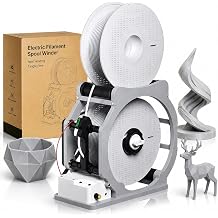 Automatic 3D Filament Respooler Smart Auto Start & Stop Spool Winder with Filament Sensor, Tangle-Free Belt & Gear Drive, Rewinder for PLA ABS PETG TPU Nylon & Welding Wire