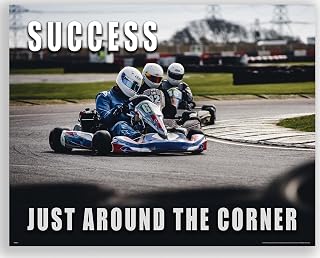 Go Kart Racing Motivational Poster Art Print 11x14 Kids Room Wall Decor