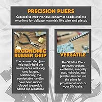 Vista 3 de SE LF06R, alicates de corte diagonal, redondeadas, calidad profesional