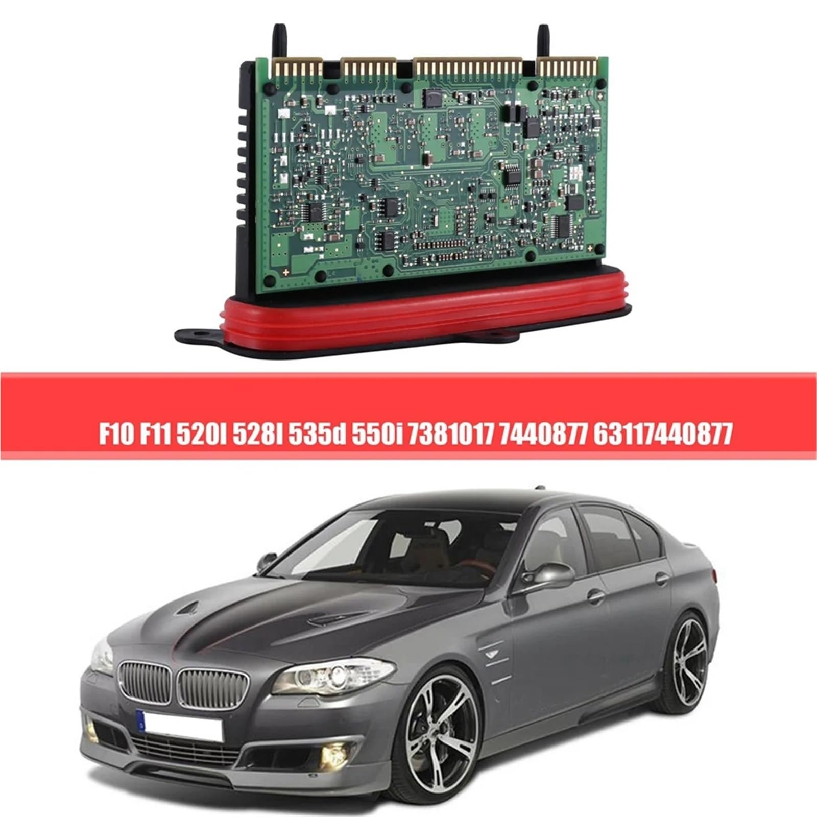 Moduł sterujący lampą reflektorów 63117440877 Reflektory TMS Adaptive Drive Module Control Unit Fit For Bmw 5 Series F10 F11 520I 528I 535D 7381017 7440877