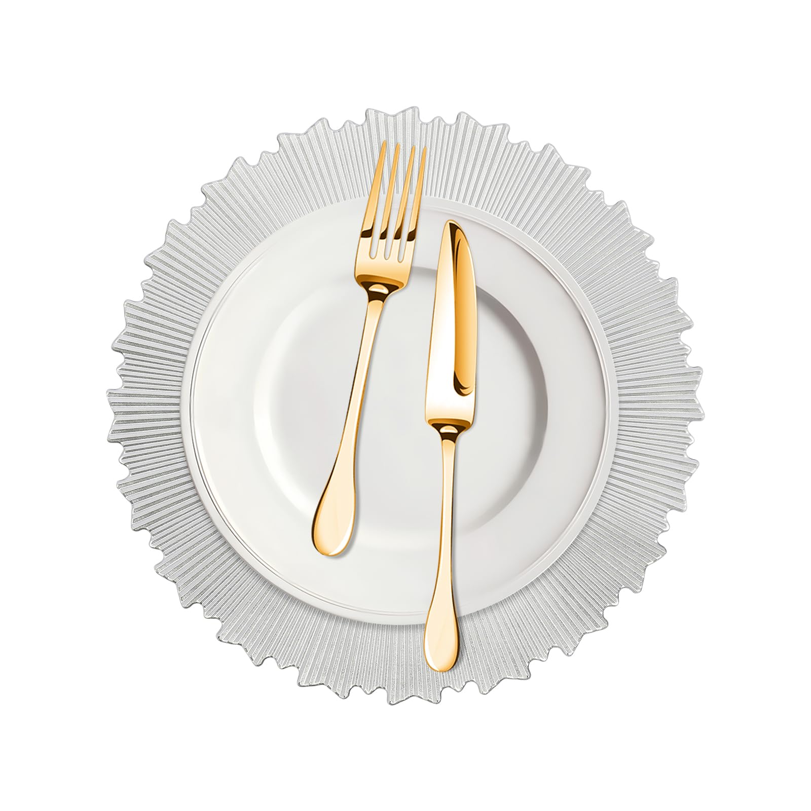 50 Pcs Charger Plates Bulk, 13