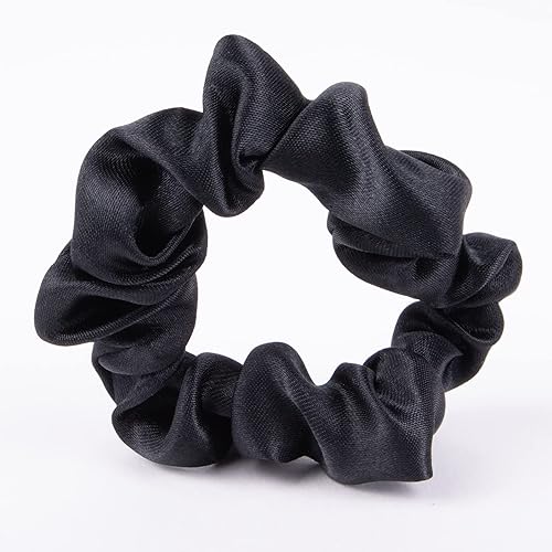 Miniatura 4 de Tienda Basics Scrunchies, negro, 0.157 in, paquete de 8
