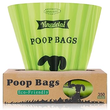 BOTEWO Dog Poop Bags, 350 Poop Bags on a Large Single Roll, Grab & Go, Guaranteed Leak-Proof Biodegradable Poop Bags for Dogs (Scented)