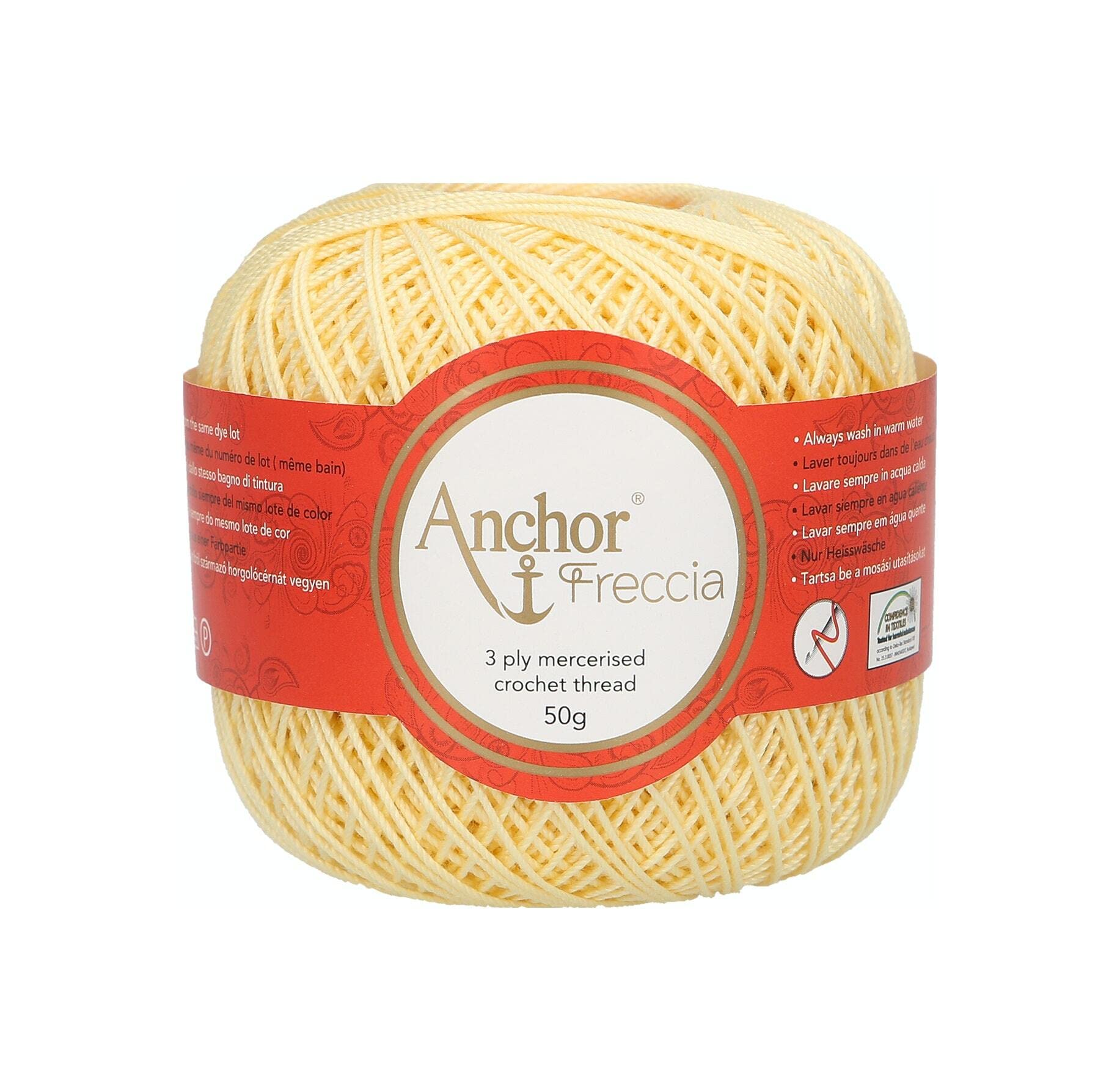 ANCHOR Freccia, Thickness: 6, Packaging: 50G, Running Length: 175M 300 Crochet Threads