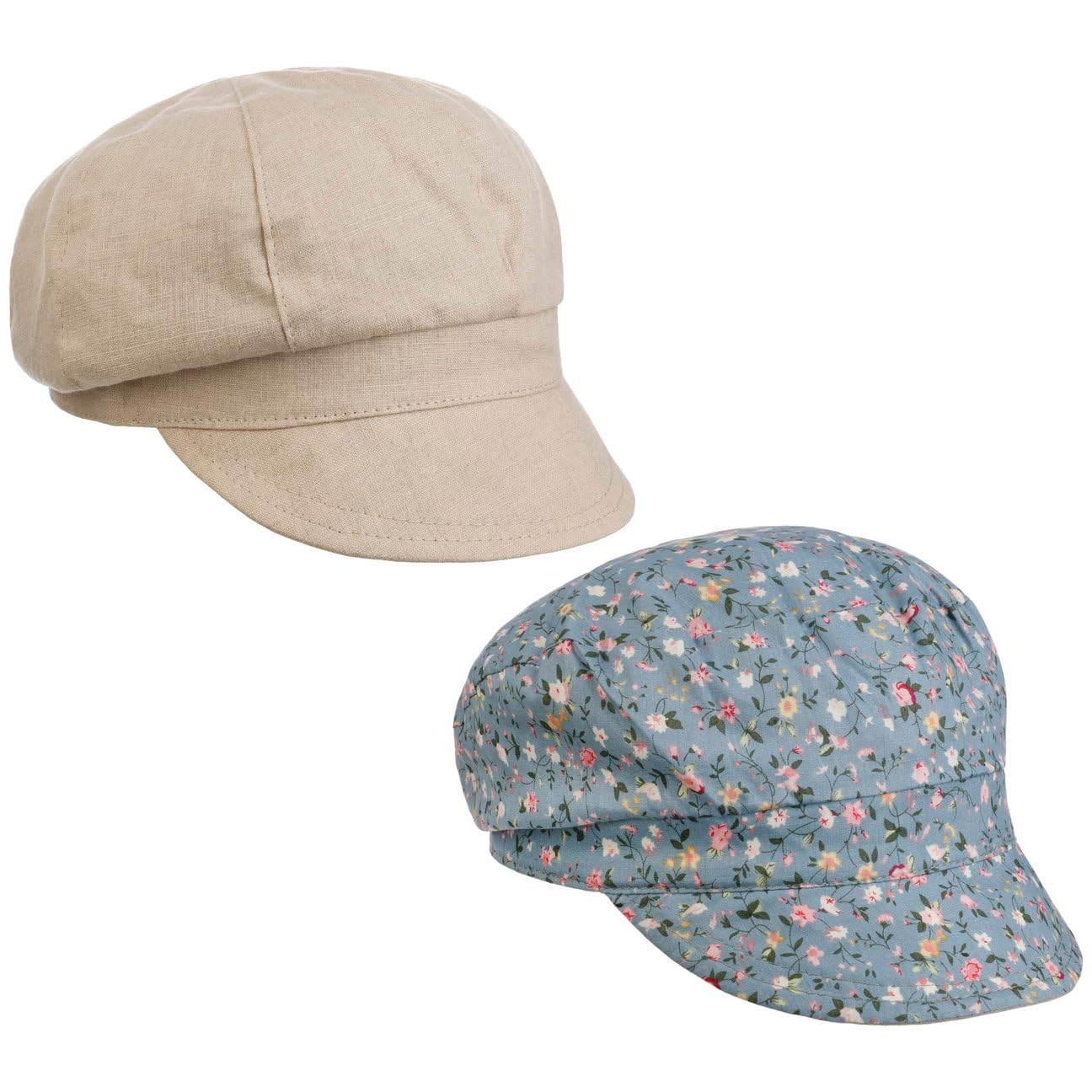 LIPODO Millefleurs Gorra Newsboy Reversible Lino Algodon Mujer Primavera Verano