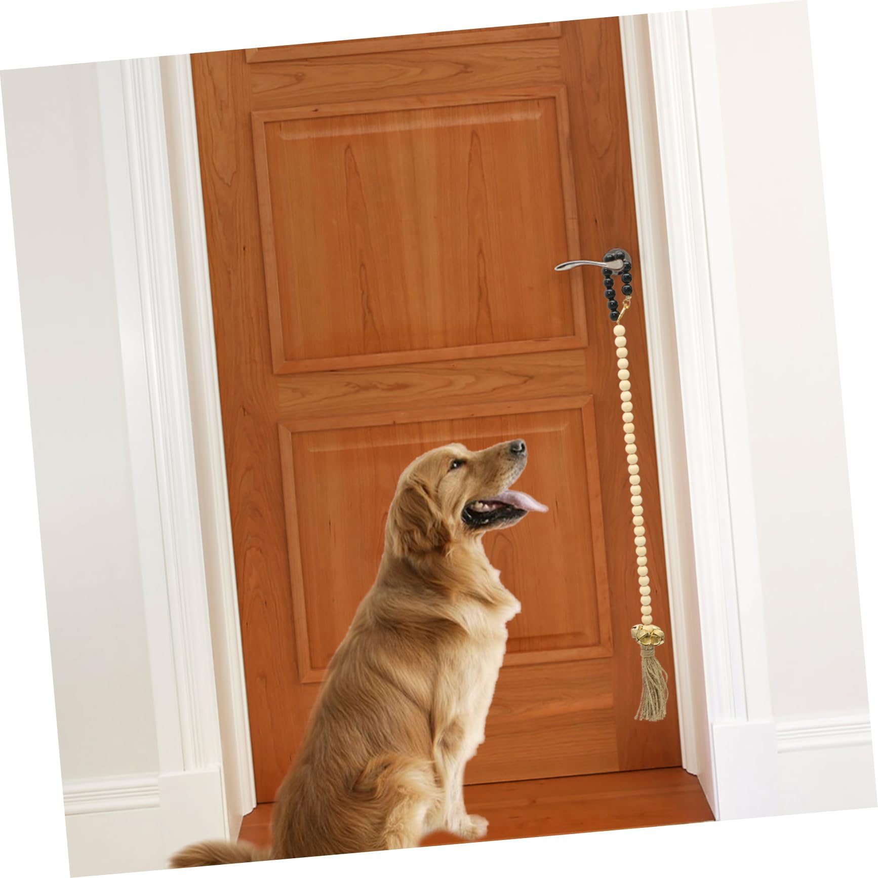 Sosoport 5 Piezas Cadena de adiestramiento de Perros pomo de la Puerta Cachorro Campanas Mascotas adiestramiento Perros Cuerda de Timbre para Perros decoración Cadena de Timbre el