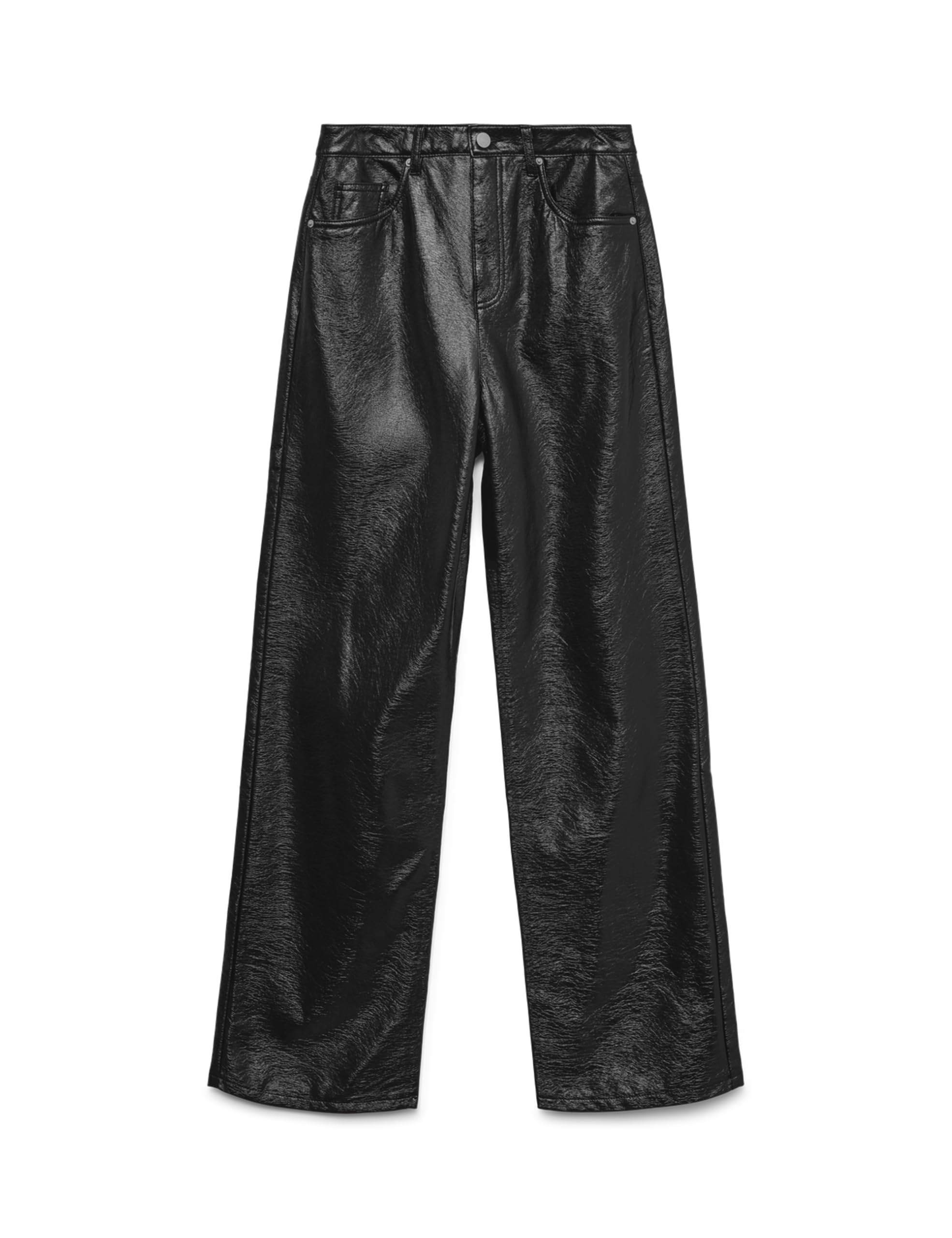 VERO MODA Damen Vmtessa Hr Wide Colored Vinyl Pants Noos