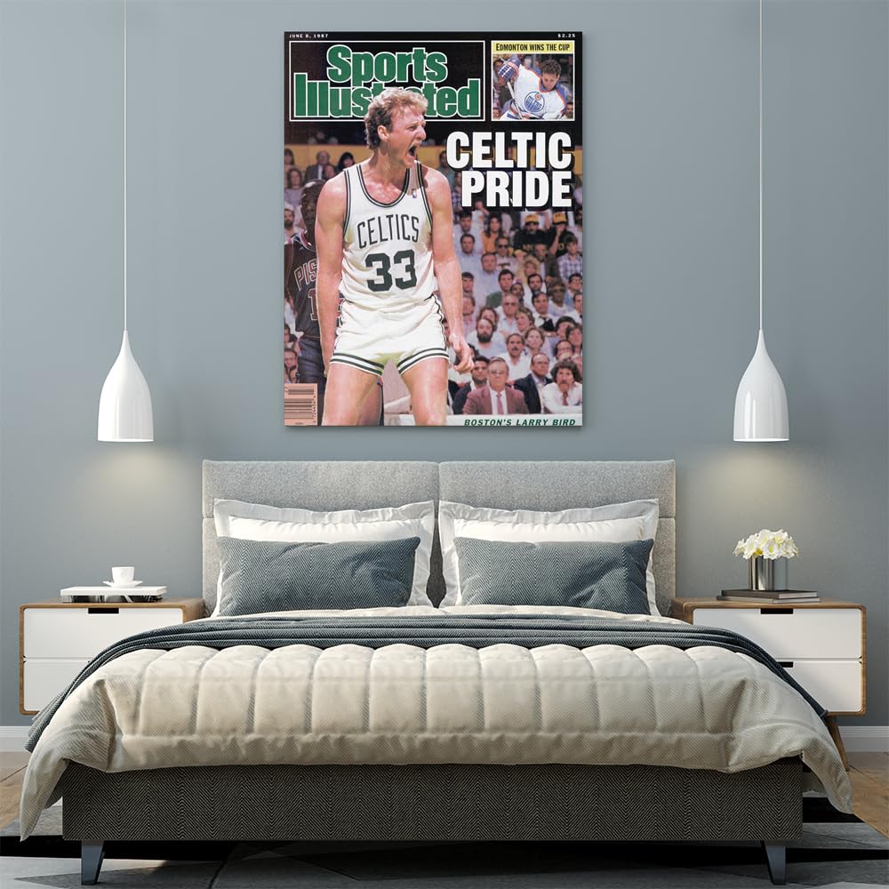 VERRE ART Printed Framed Canvas Painting for Home Decor Office Wall Studio Wall Living Room Decoration (45x60inch Wrapped) - Boston Celtics (2)