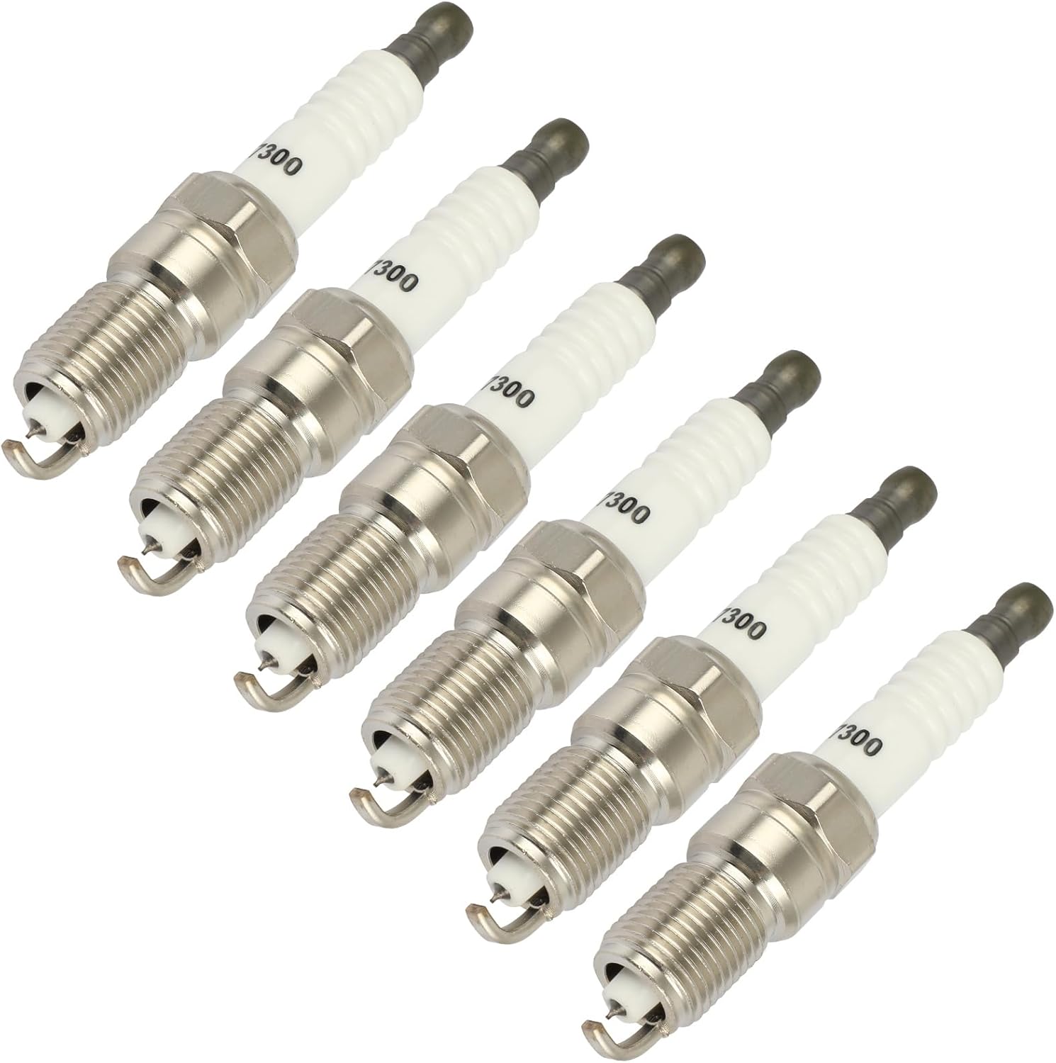 SCITOO Platinum Iridium Spark Plugs 7300 for Chevrolet Malibu, Impala, Beretta, Cavalier, Celebrity & for Buick Regal & for Cadillac Cimarron & for Oldsmobile Cutlass Ciera & for Pontiac G6 Pack of 6