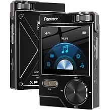 HiFi MP3 Players, Lossless High-Resolution Digital Audio Music Player, Portable Audio Player, DSD DAC FLAC Player, 192Khz/24bit, 64GB Portable Audio Player, Support up to 256GB Black