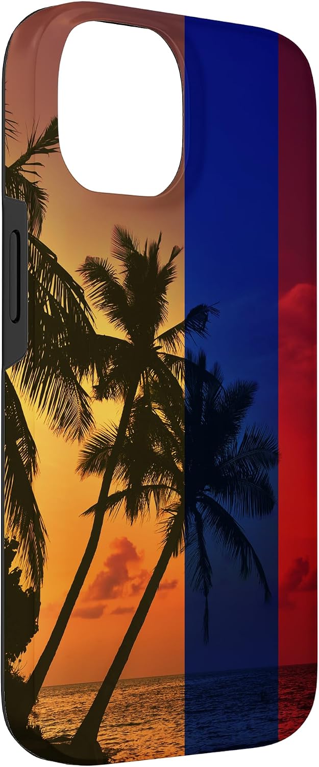 Tropical Ocean Vibes Colombia Flag - Colombian Pride Case for iPhone 14