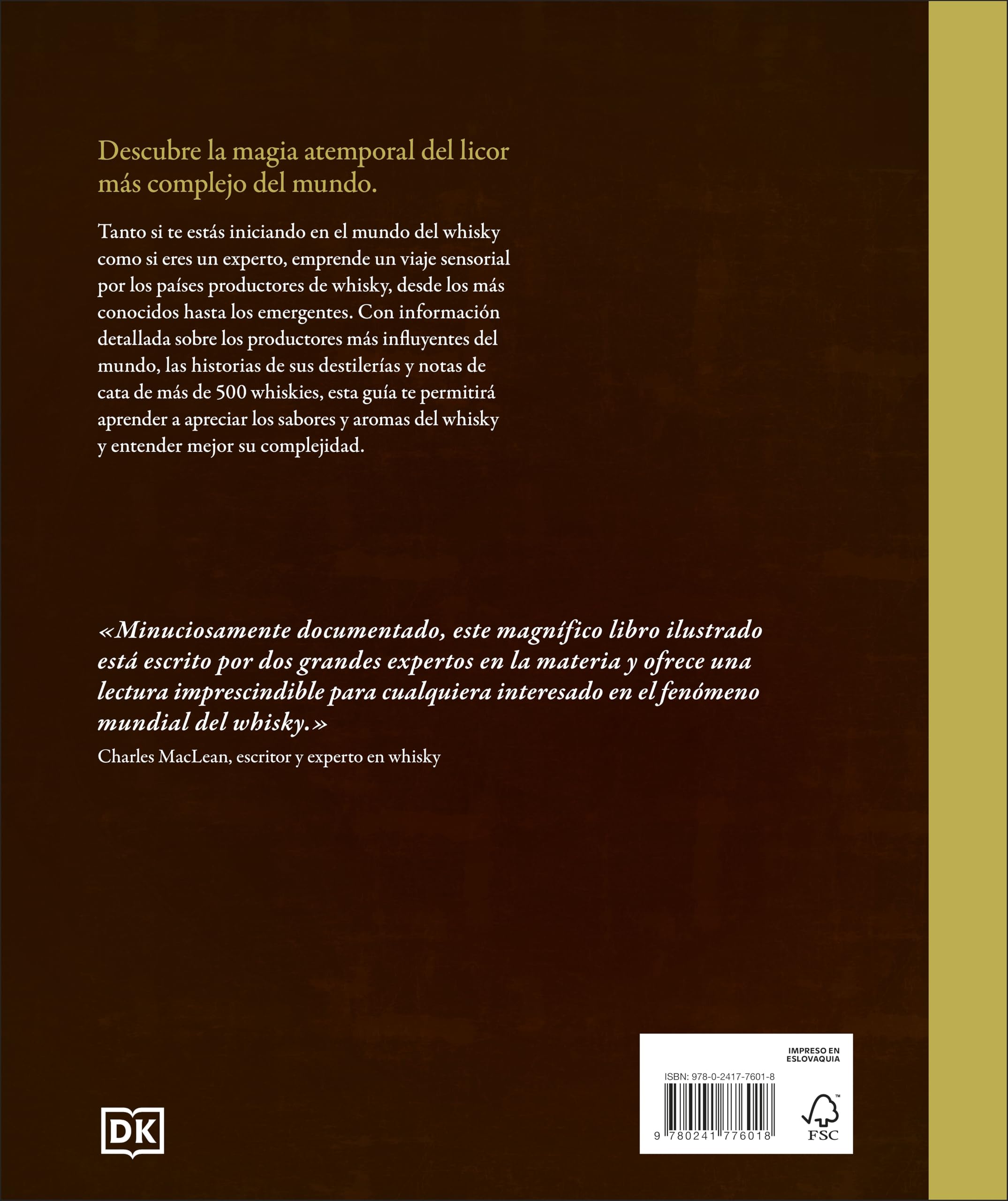 El libro del Whisky: La guía definitiva de las mejores destilerías del mundo (Cocina)