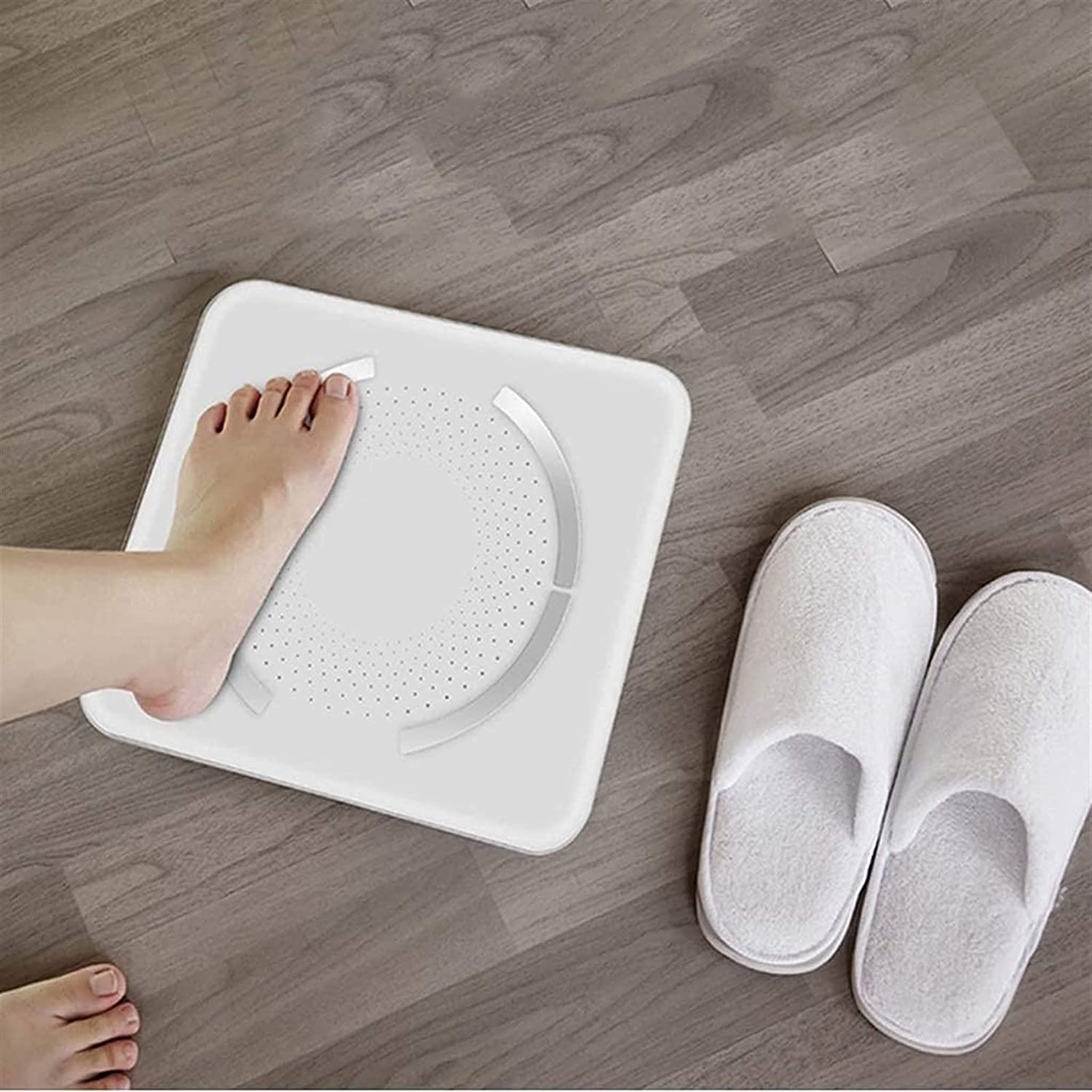 Bilancia per la misurazione del grasso corporeo, bilancia digitale intelligente per il monitoraggio del peso corporeo, analizzatore di composizione wireless con app per smartphone ad alta precisione,