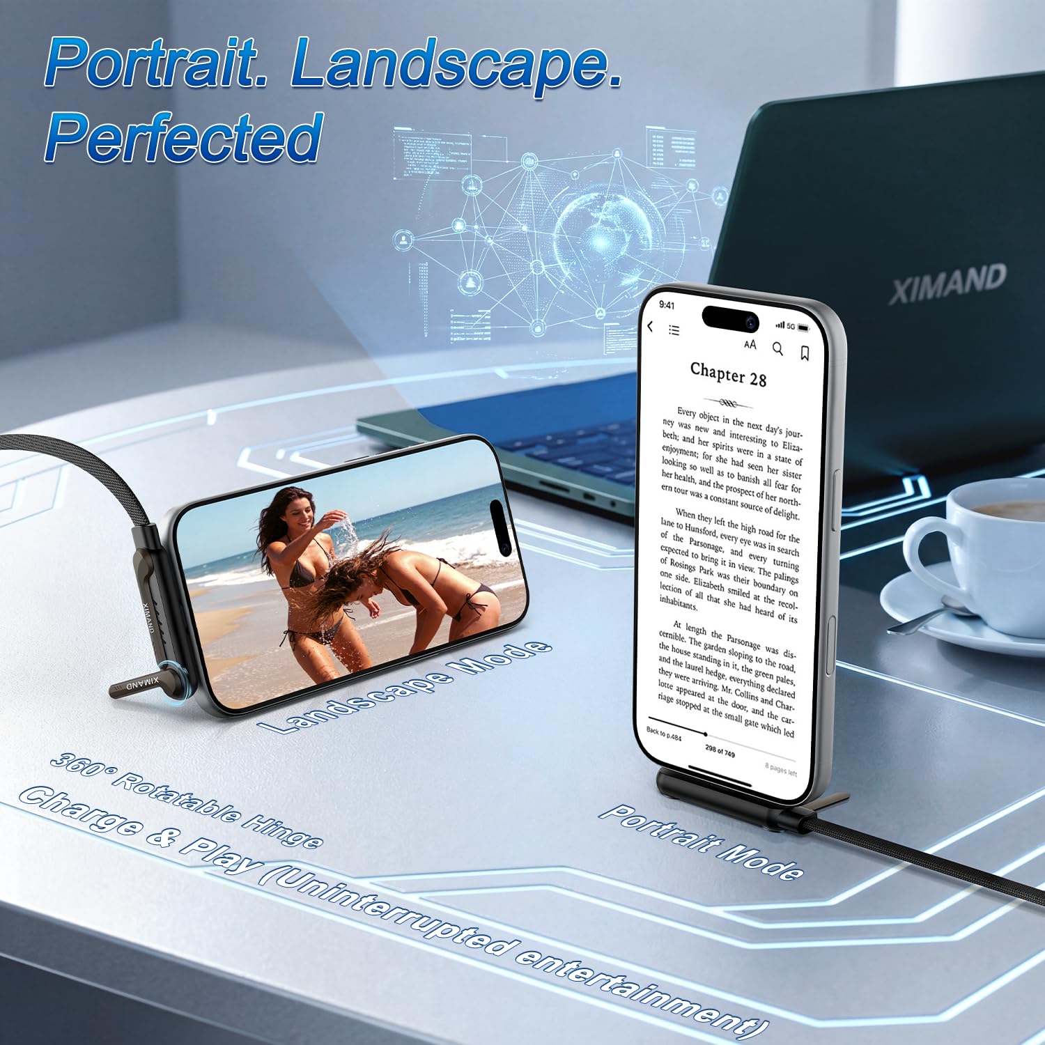 240W USB-C Charger Cable with Stand - iPhone & Laptop -3 240W USB-C Charger Cable with Stand - iPhone & Laptop -3