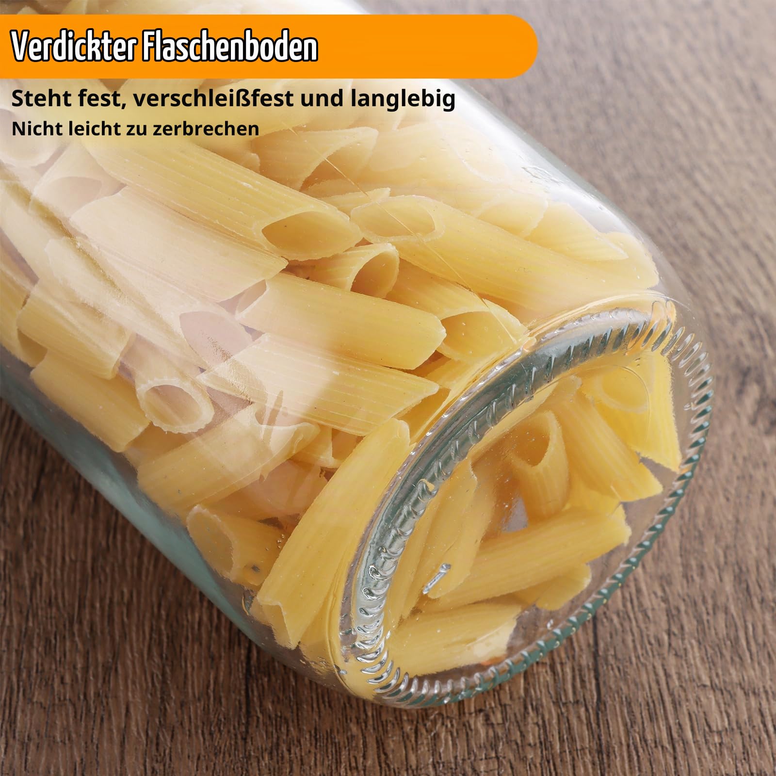 18 Stück Einmachgläser mit Schraubdeckel 500ml/17oz Mason Jar Einmachgläser mit Deckel für Marmelade, Honig, Joghurt, Gurken und Overnight Oats Gläser