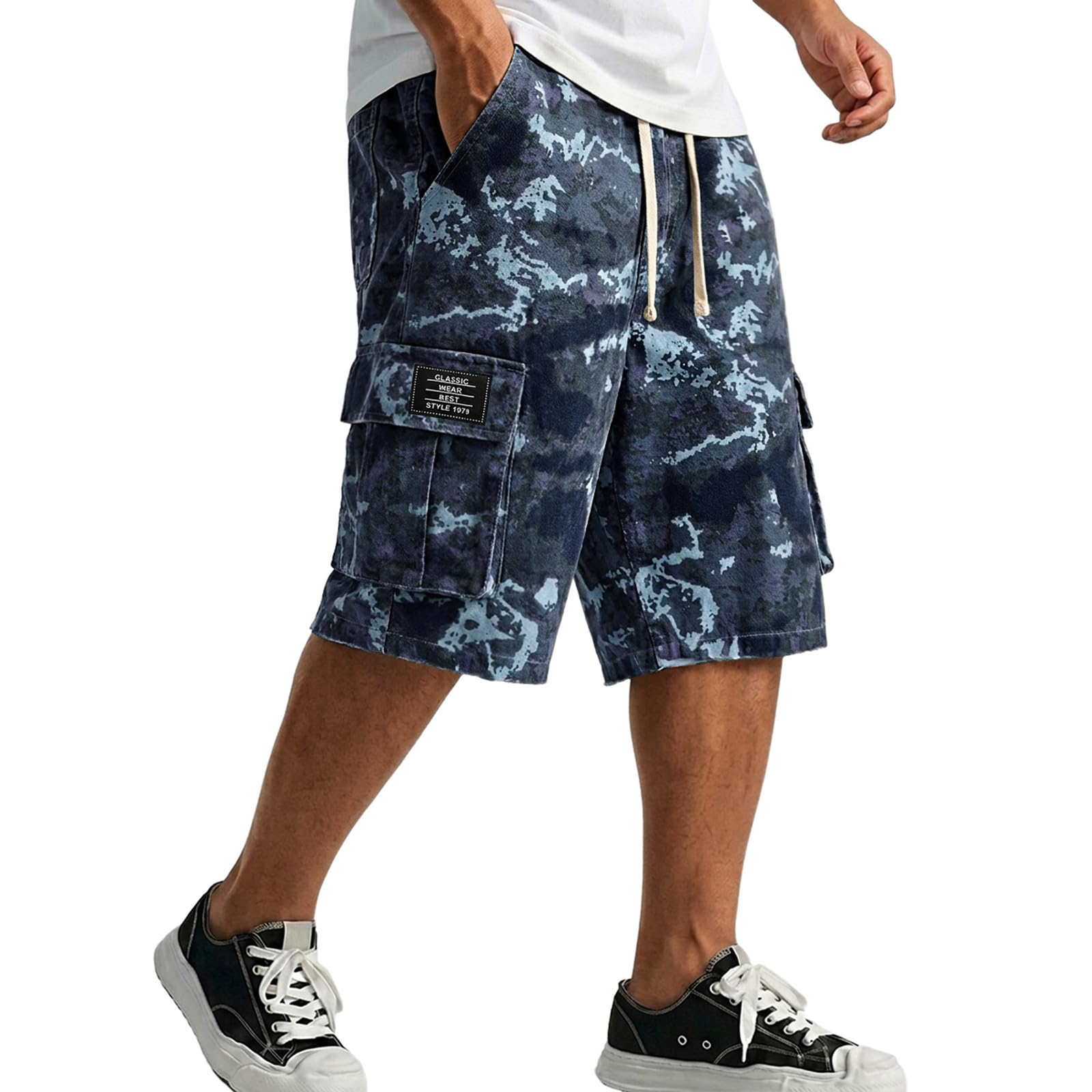 Bermuda cargo hommes mode imprimé outdoor et pantacourt résistant - 3