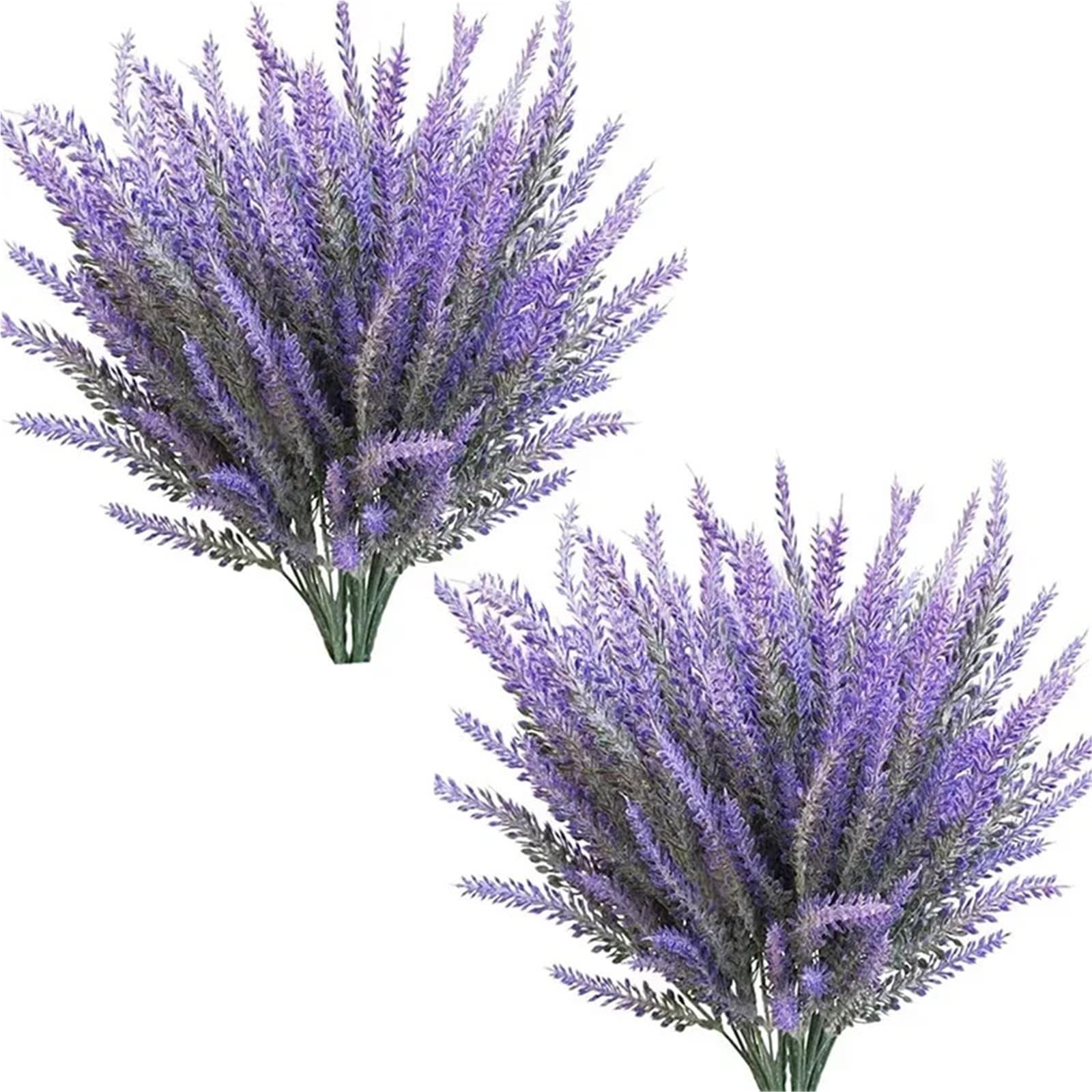 Dcrxz Artificial Flowers 10pcs 36cm Purple Artificial Lavender Fake Plant for Wedding, Home, Room & Garden Decor, Bridal Bouquet & Photography Props